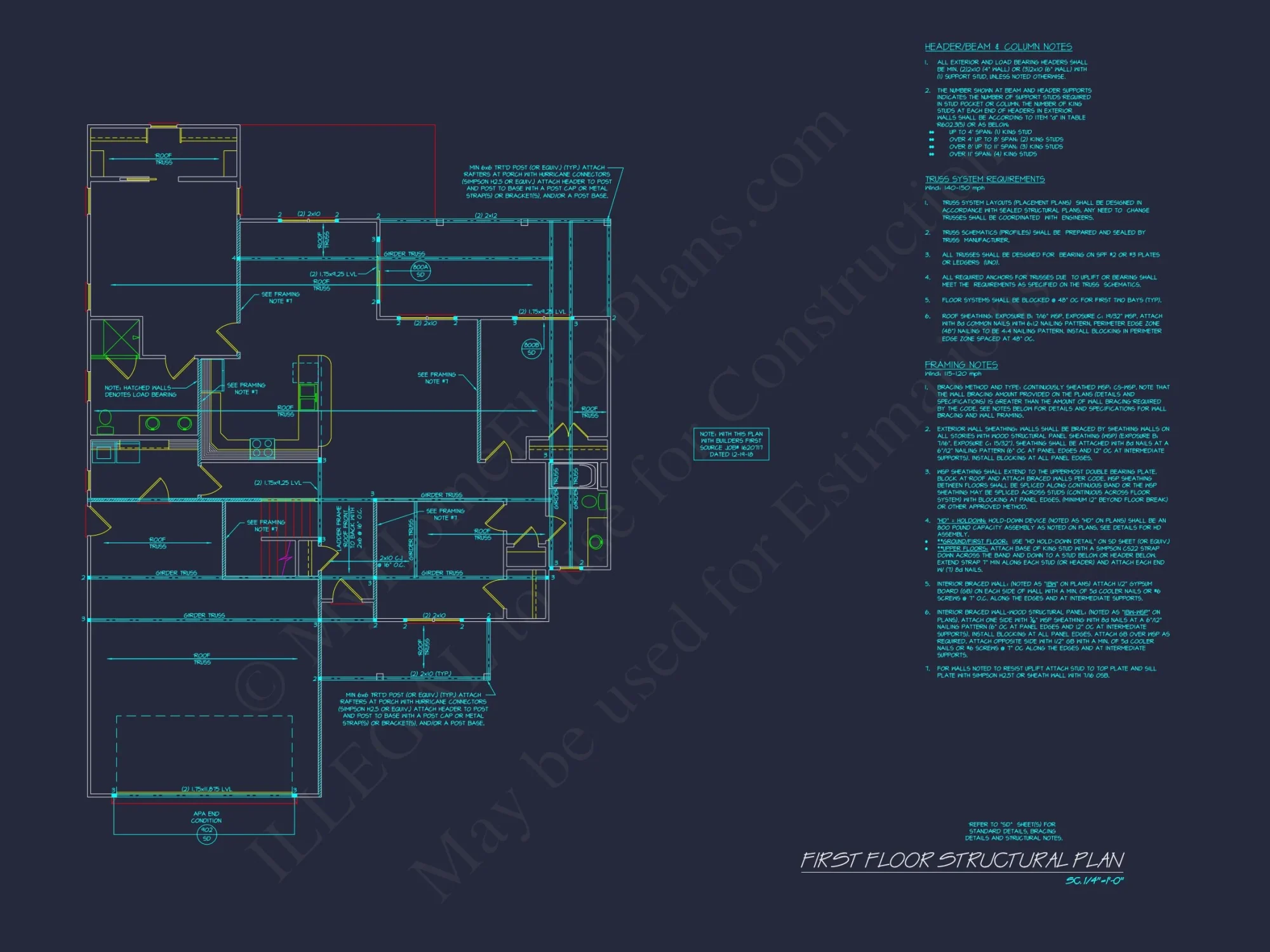 Beautiful house Plan with 4 Bedrooms, CAD Designs & Blueprint