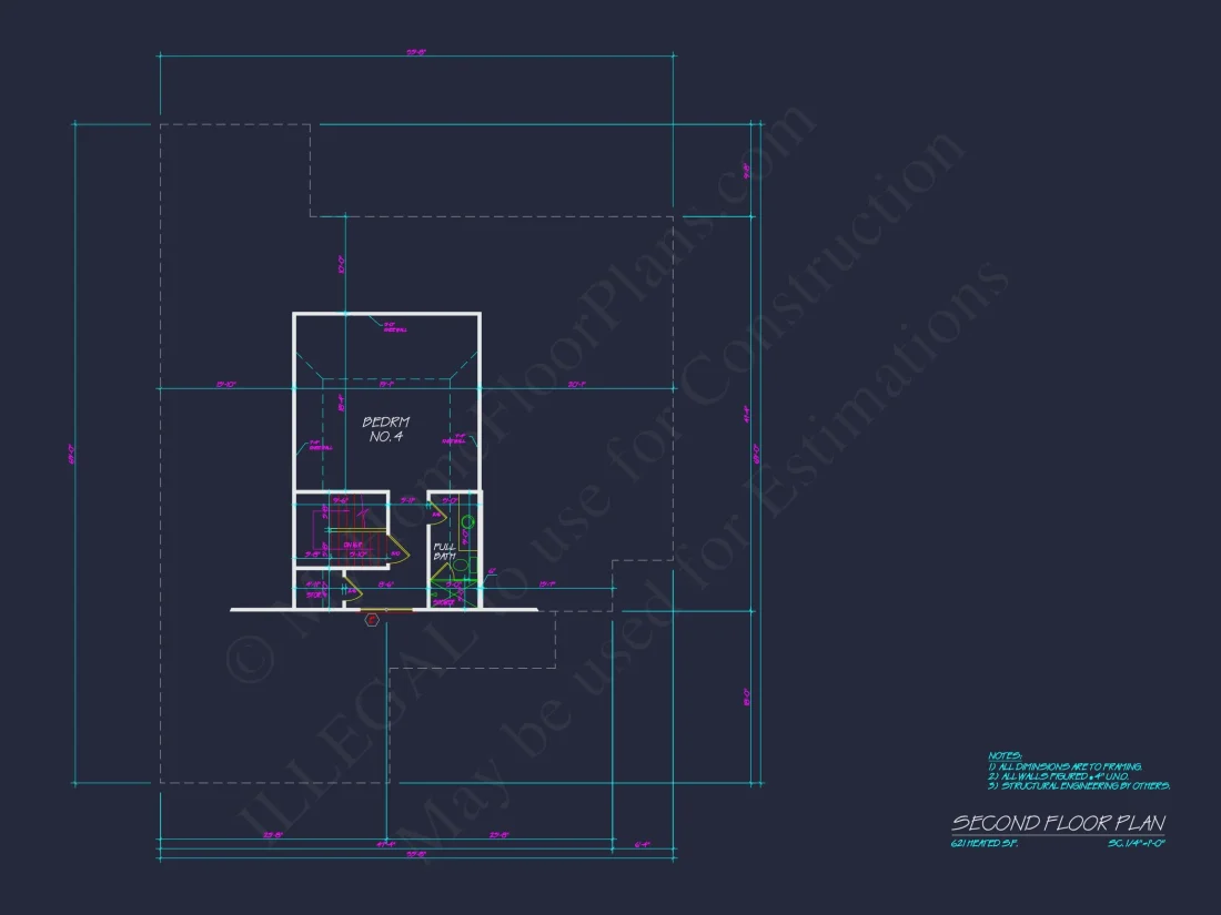 Beautiful house Plan with 4 Bedrooms, CAD Designs & Blueprint