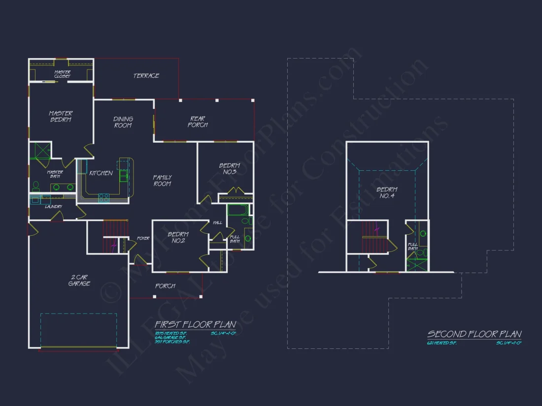 Beautiful house Plan with 4 Bedrooms, CAD Designs & Blueprint