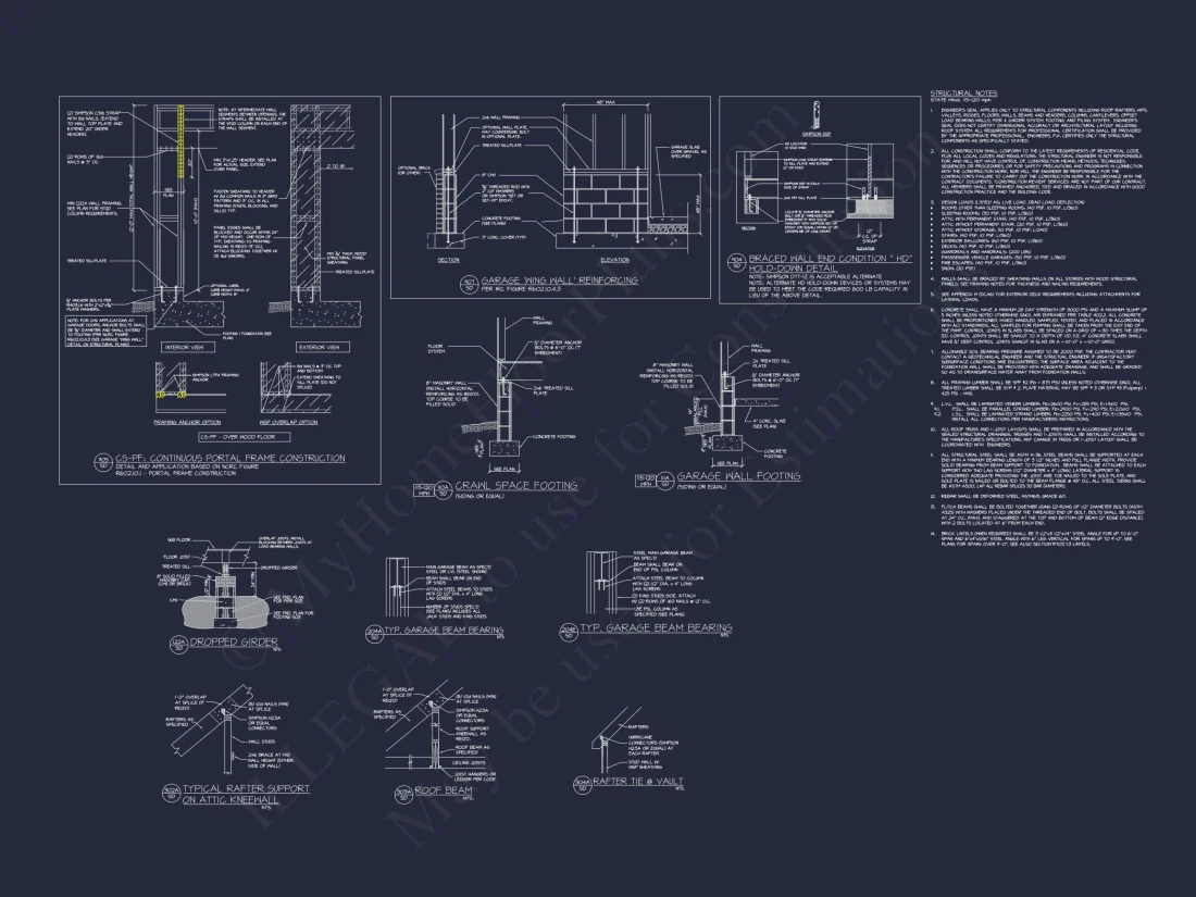 Beautiful house Plan with 2-Story Design, CAD Blueprint