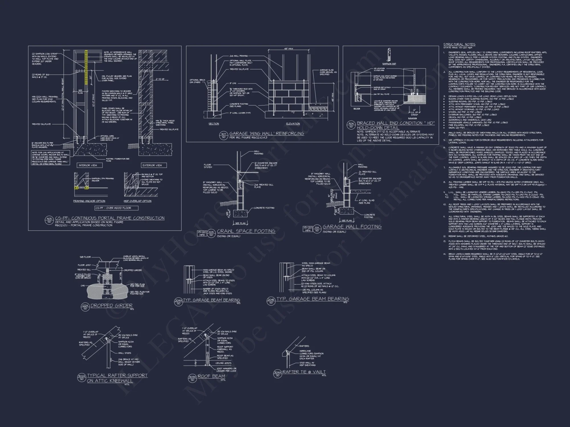Beautiful house Plan with 2-Story Design, CAD Blueprint