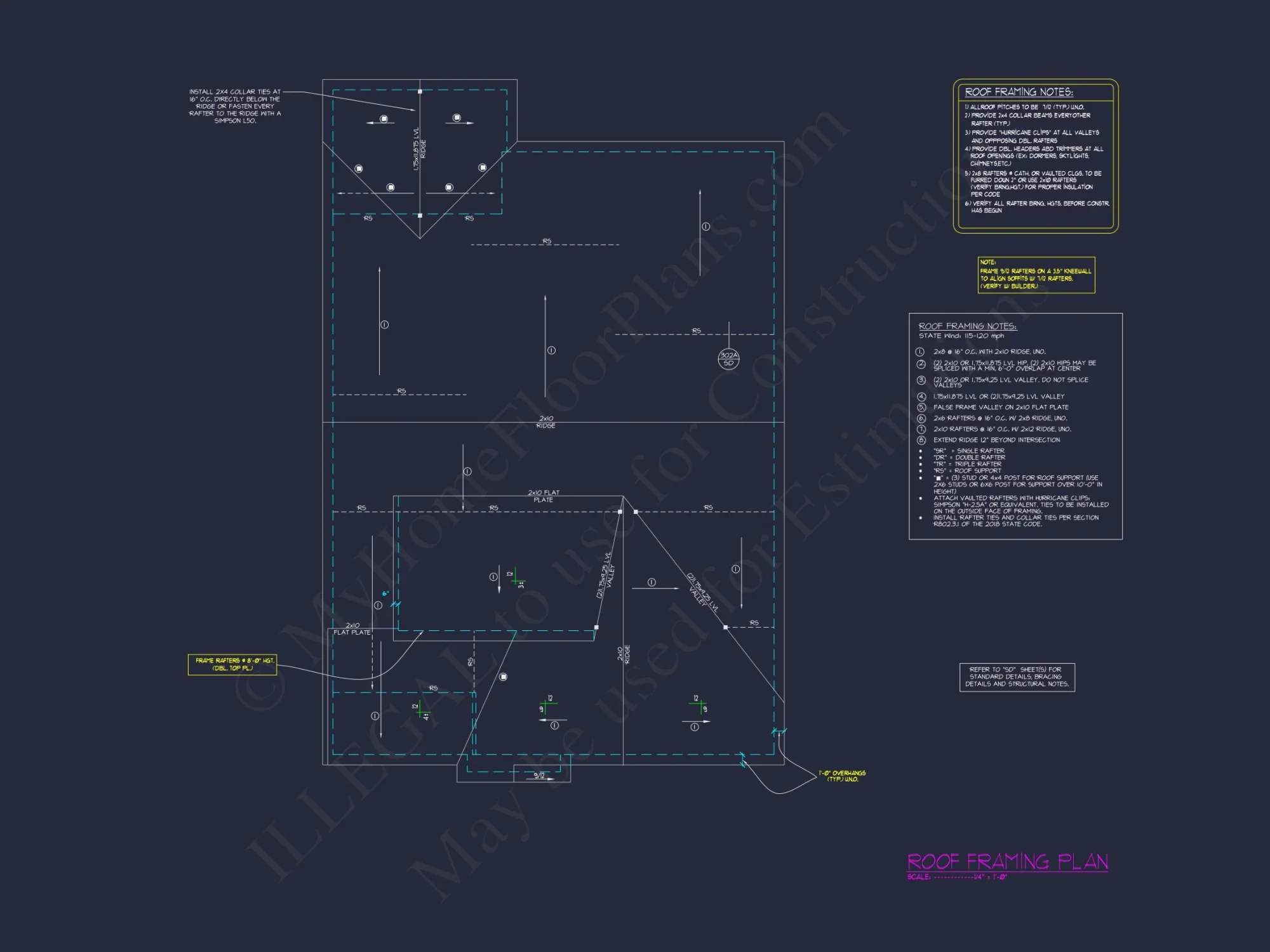 Beautiful house Plan with 2-Story Design, CAD Blueprint