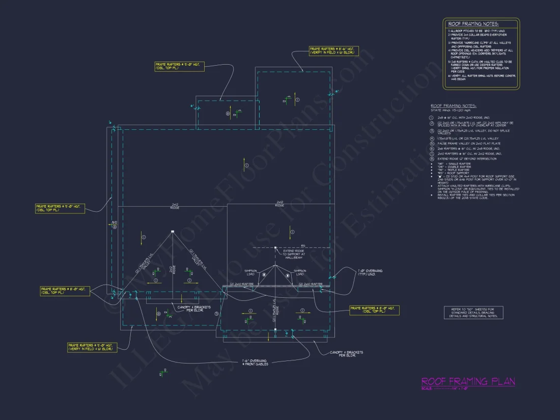 Modern Craftsman house Plan with 2.5 Floors and 4 Bedrooms