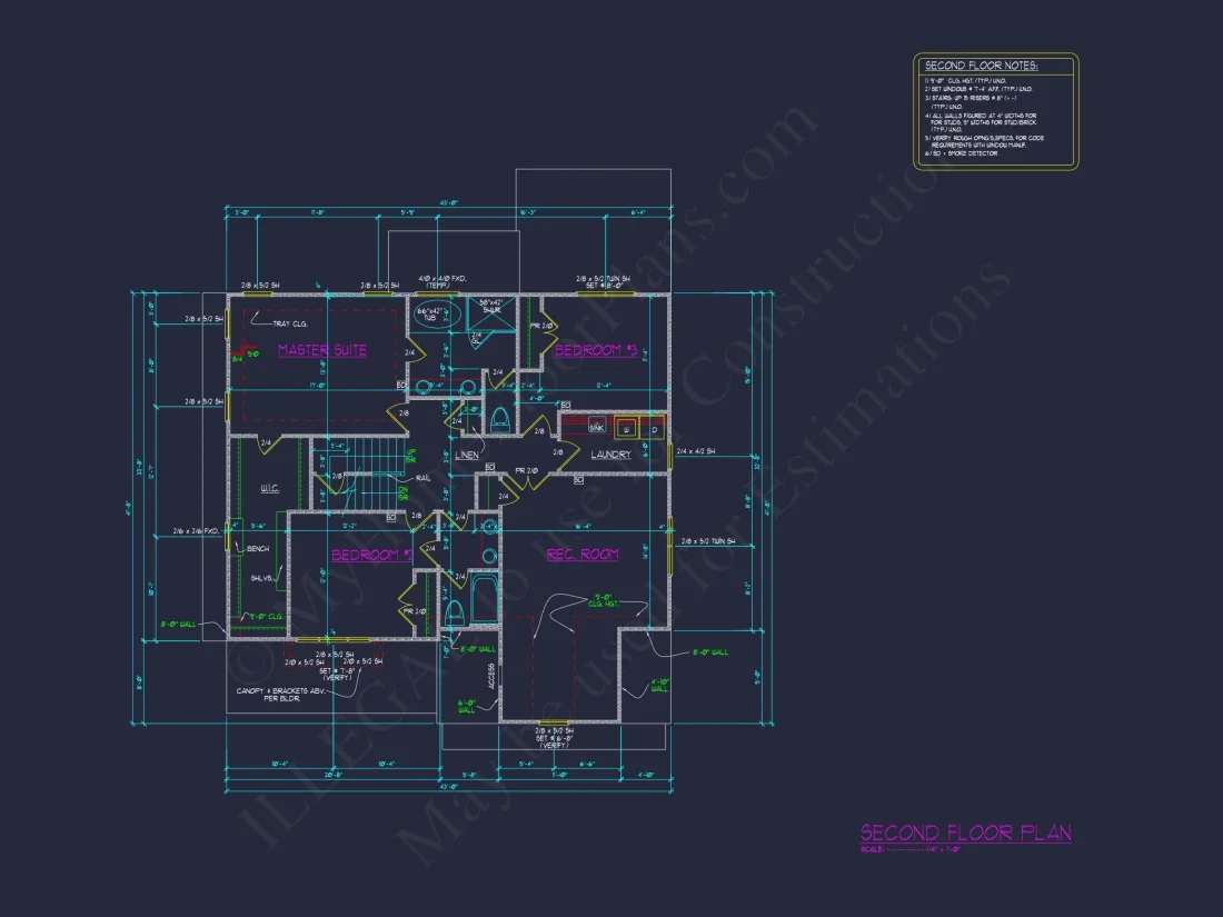 Modern Craftsman house Plan with 2.5 Floors and 4 Bedrooms