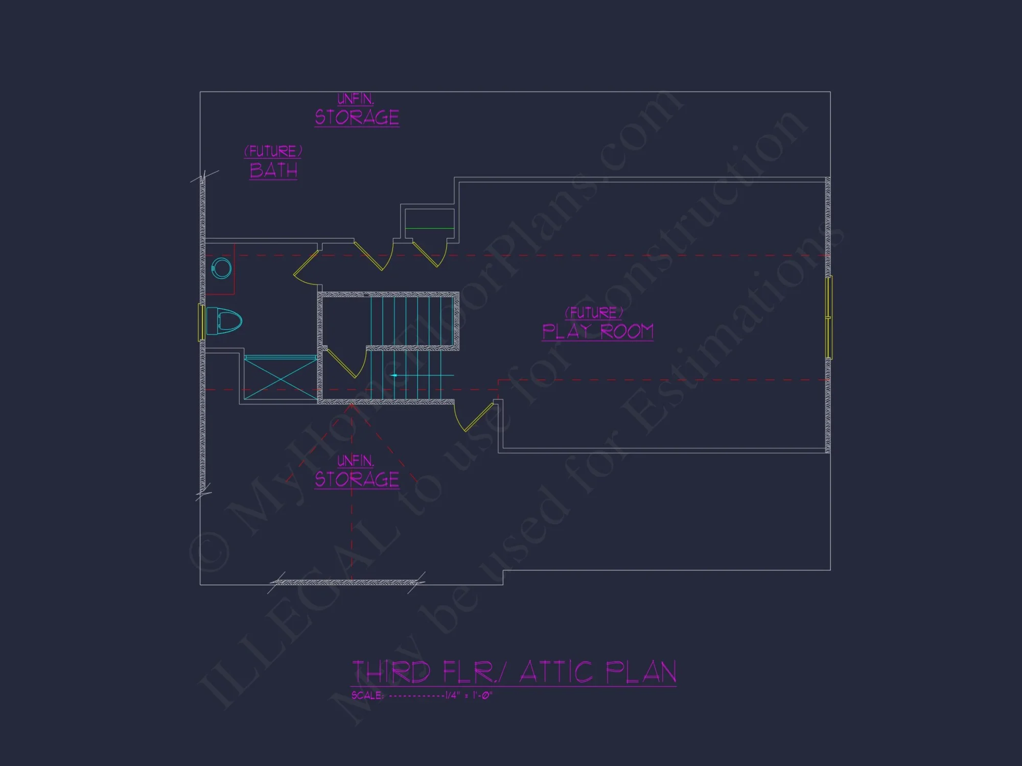 Modern Craftsman house Plan with 2.5 Floors and 4 Bedrooms