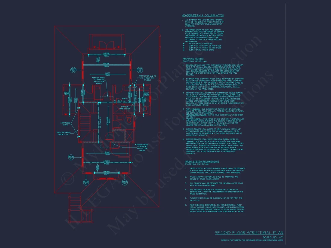 Beach house Plan with 3 Floors, CAD Architecture and Blueprint