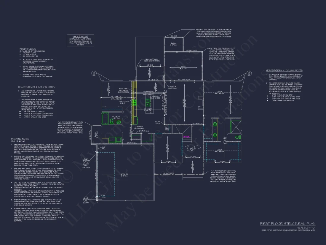 Stunning house CAD Floor Plan with 4 Bedrooms and 2 Garage Bays