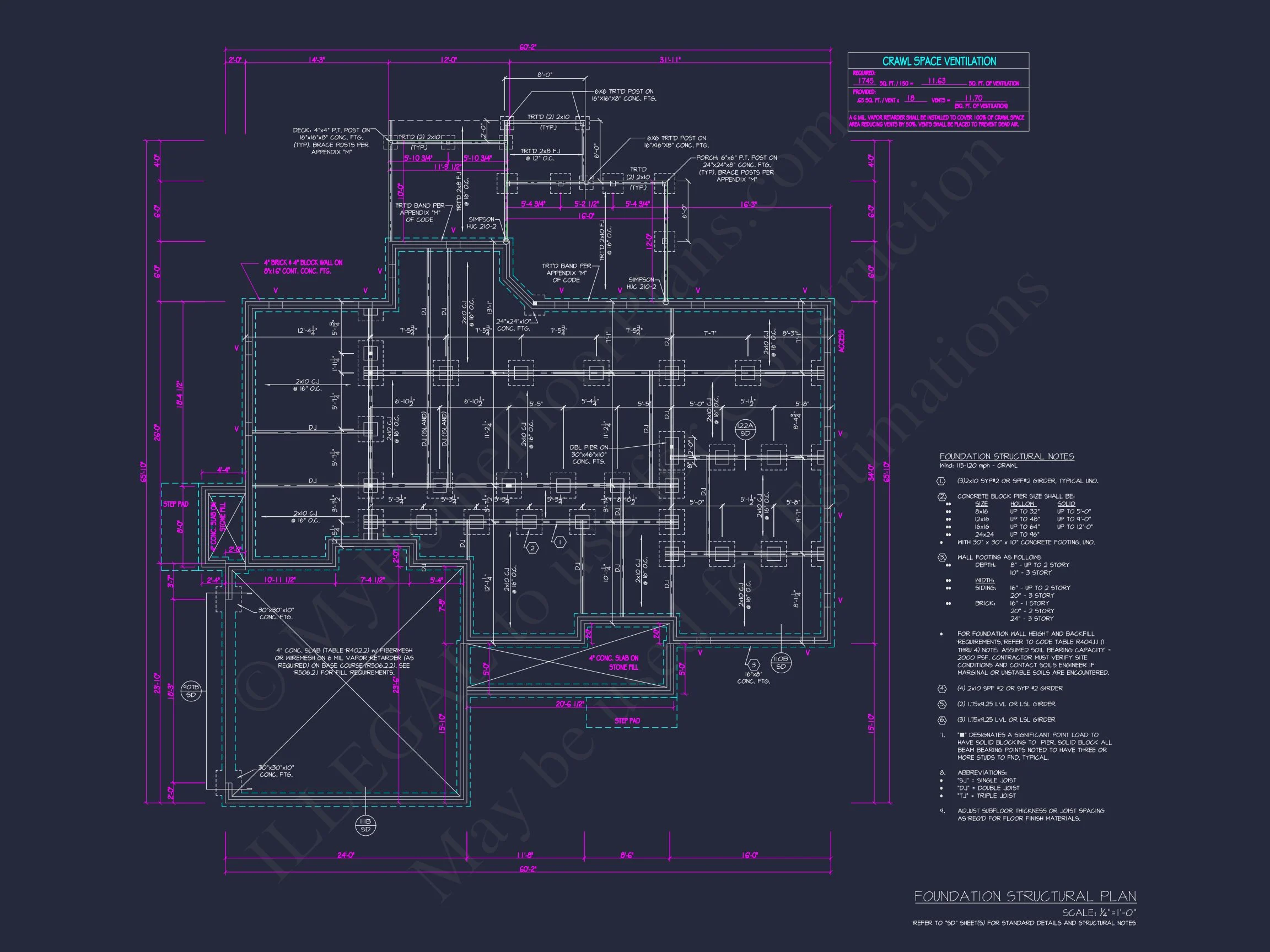 19-1632 HOUSE PLAN - Stunning House CAD Floor Plan with 4 Bedrooms and 2 Garage Bays 8 Stunning house CAD Floor Plan with 4 Bedrooms and 2 Garage Bays