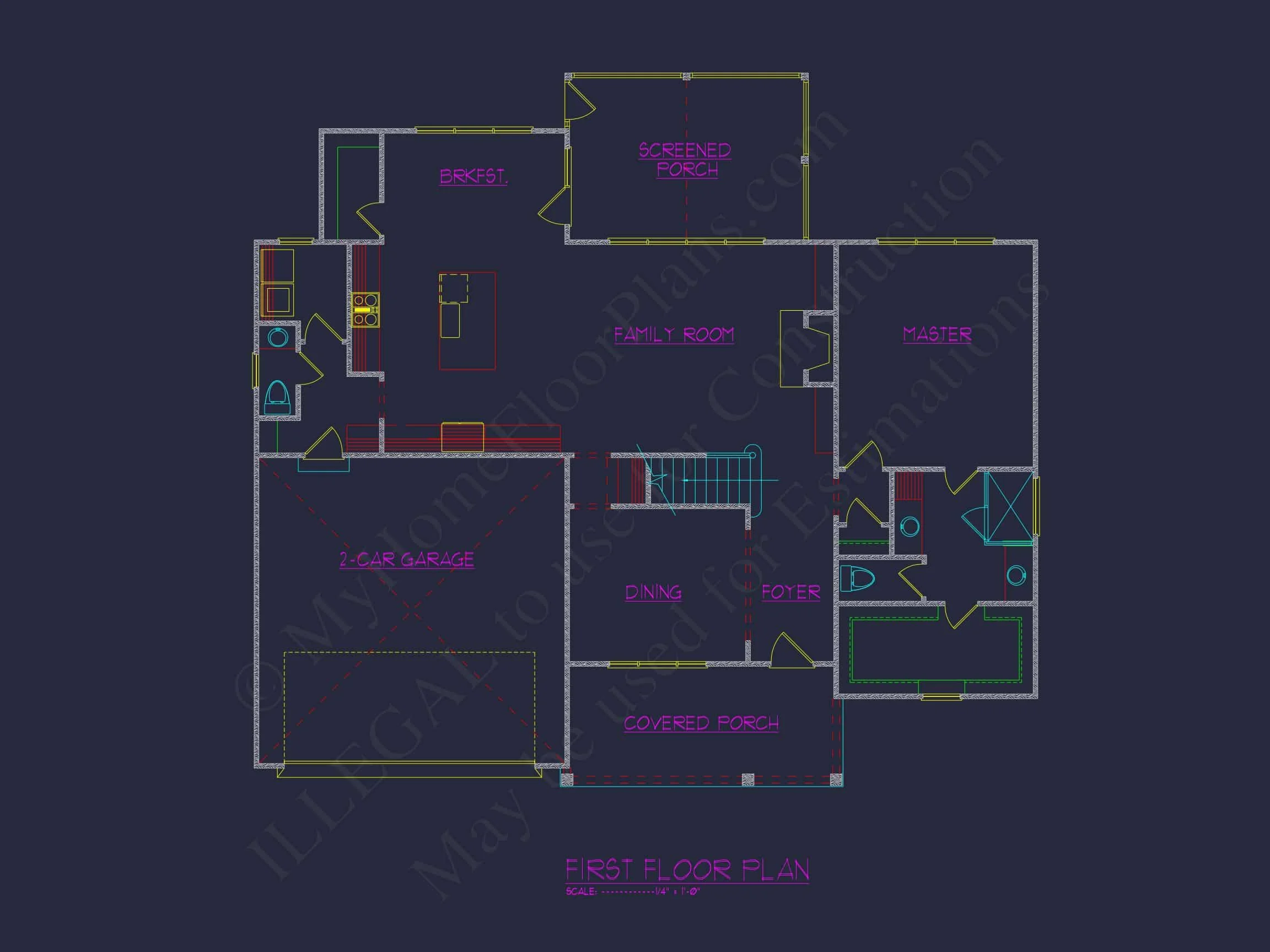19-1553 HOUSE PLAN - Beautiful House Plan with 2 Floors, Craftsman Designs & CAD 4 Beautiful house Plan with 2 Floors, Craftsman Designs & CAD