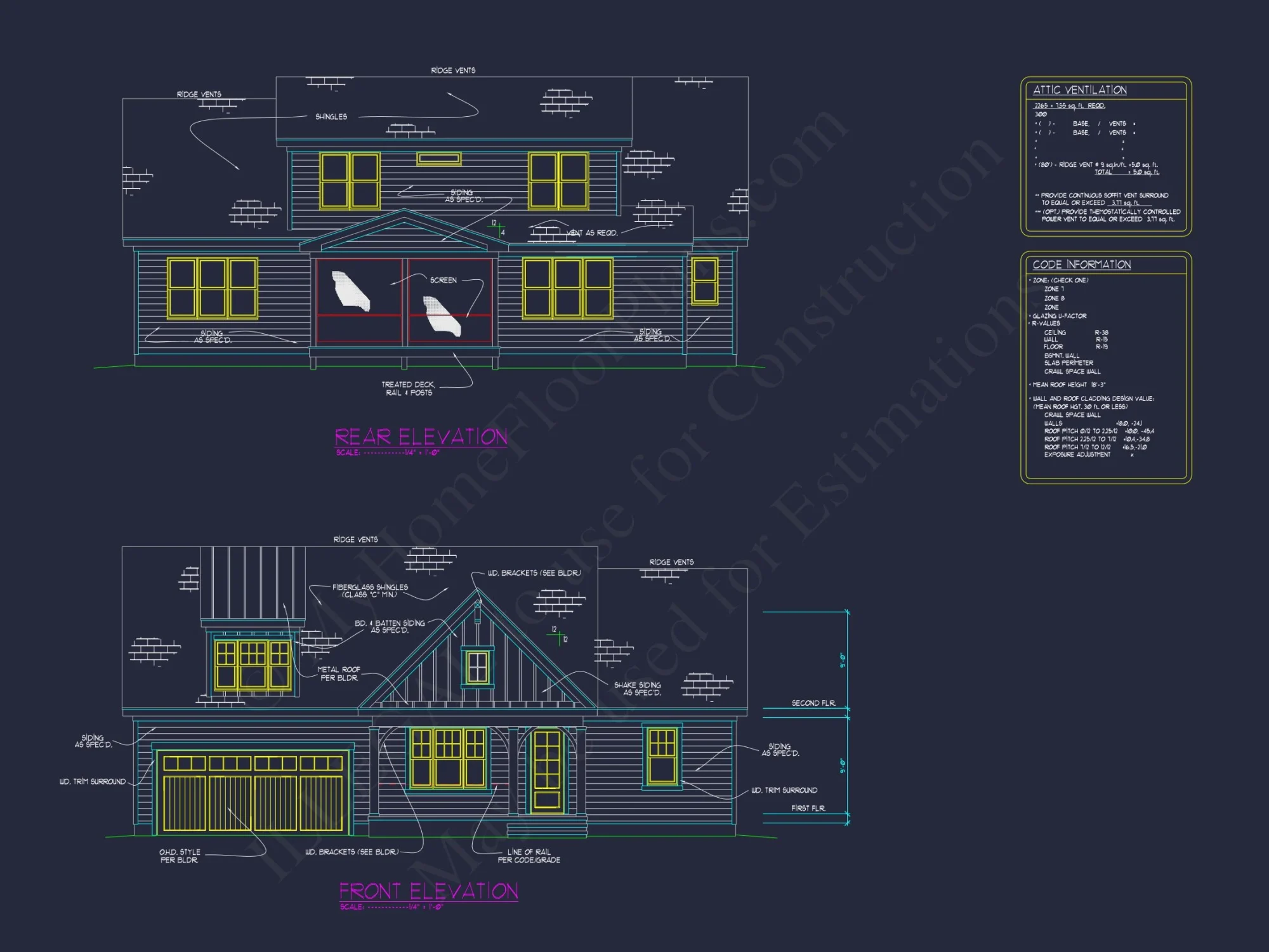 Beautiful house Plan with 2 Floors, Craftsman Designs & CAD