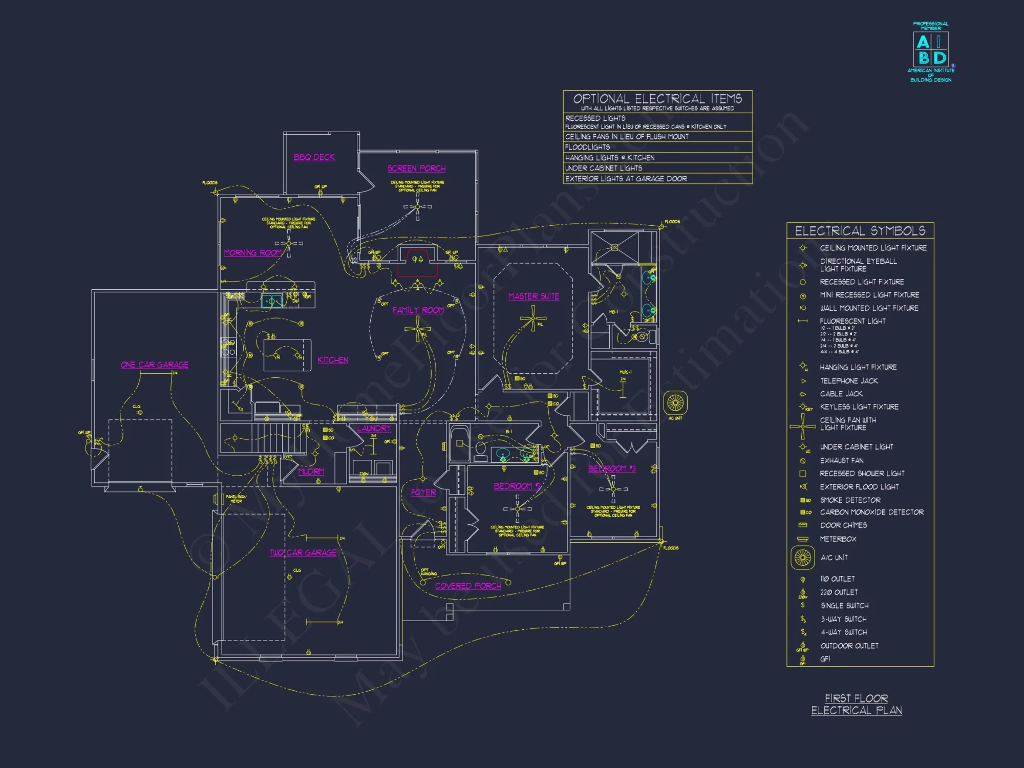 Craftsman house Plan with 4 Bedrooms, Spacious CAD Designs