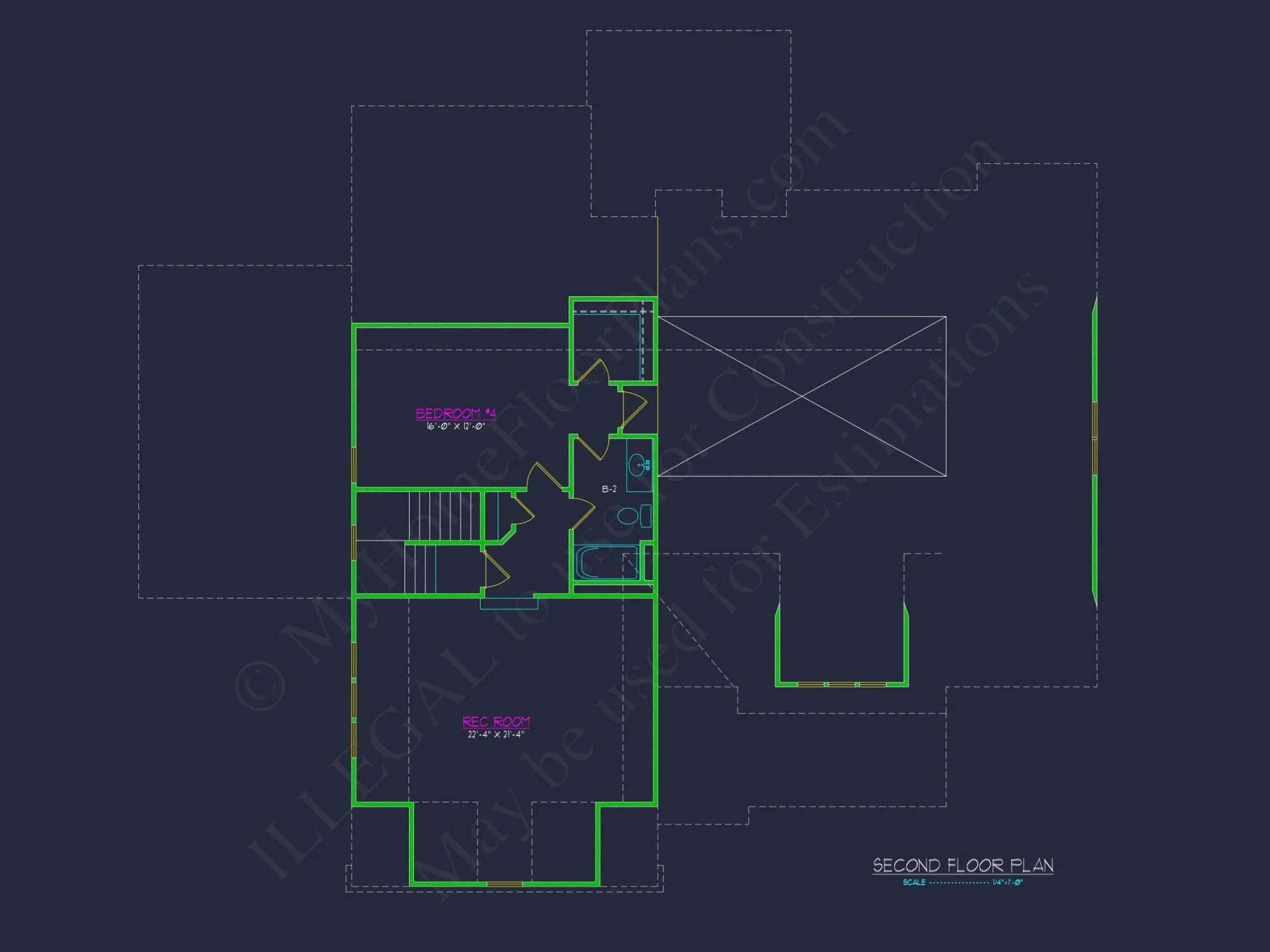 Craftsman house Plan with 4 Bedrooms, Spacious CAD Designs