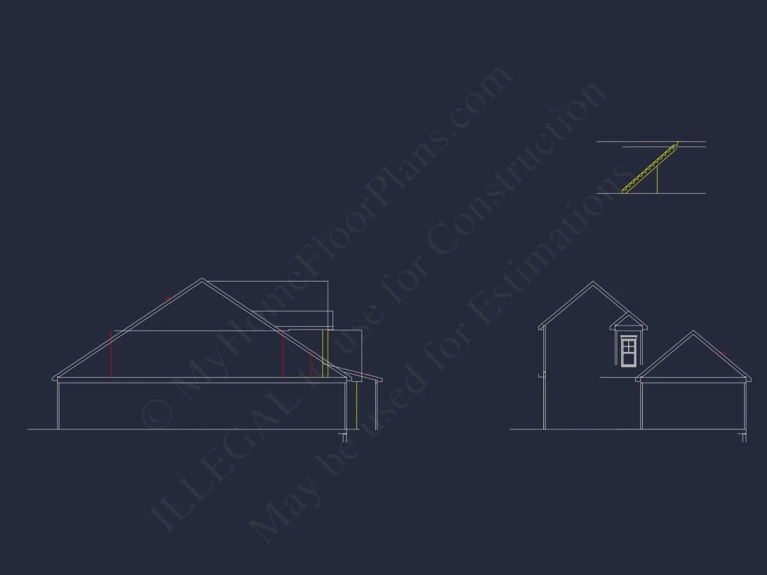 Charming 2-Story Craftsman house Plan with Detailed CAD Designs
