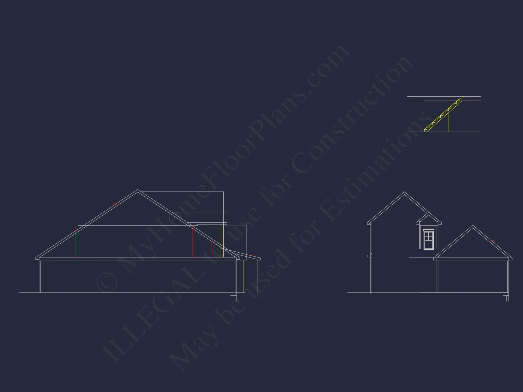 Charming 2-Story Craftsman house Plan with Detailed CAD Designs