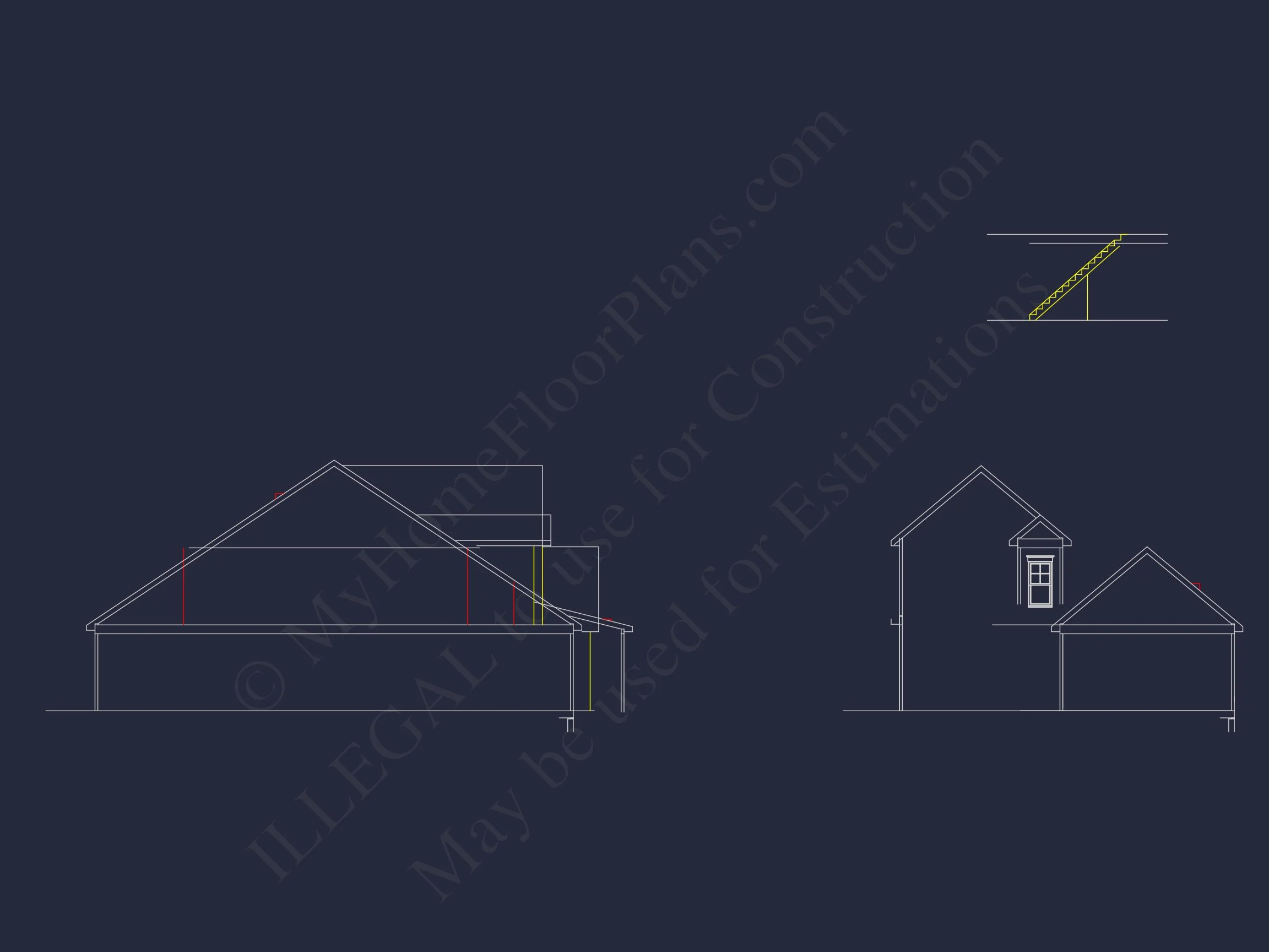 19-1538 HOUSE PLAN - Charming 2-Story Craftsman House Plan with Detailed CAD Designs 14 Charming 2-Story Craftsman house Plan with Detailed CAD Designs
