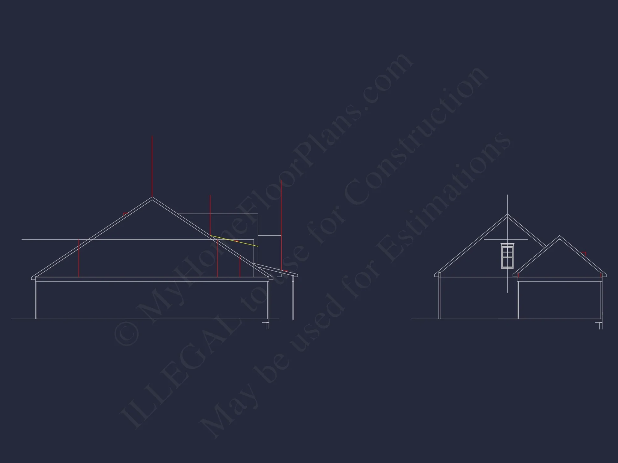Charming 2-Story Craftsman house Plan with Detailed CAD Designs
