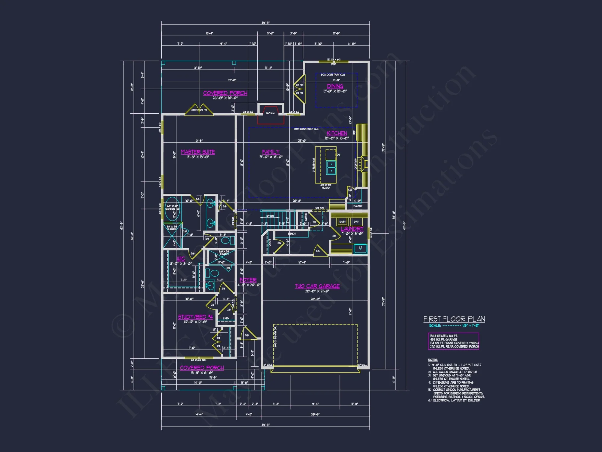 Charming 2-Story Craftsman house Plan with Detailed CAD Designs
