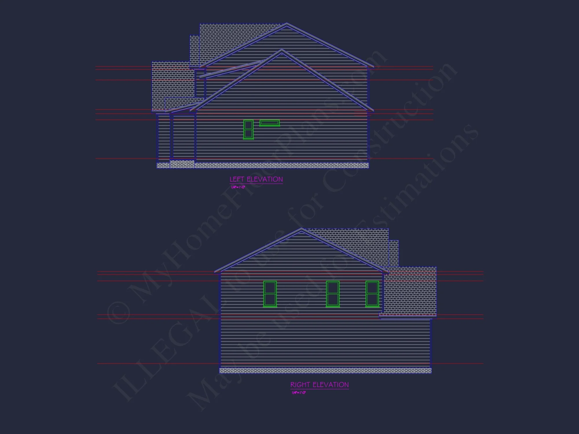 Colonial Farmhouse house Plan with 2 Floors and 4 Bedrooms