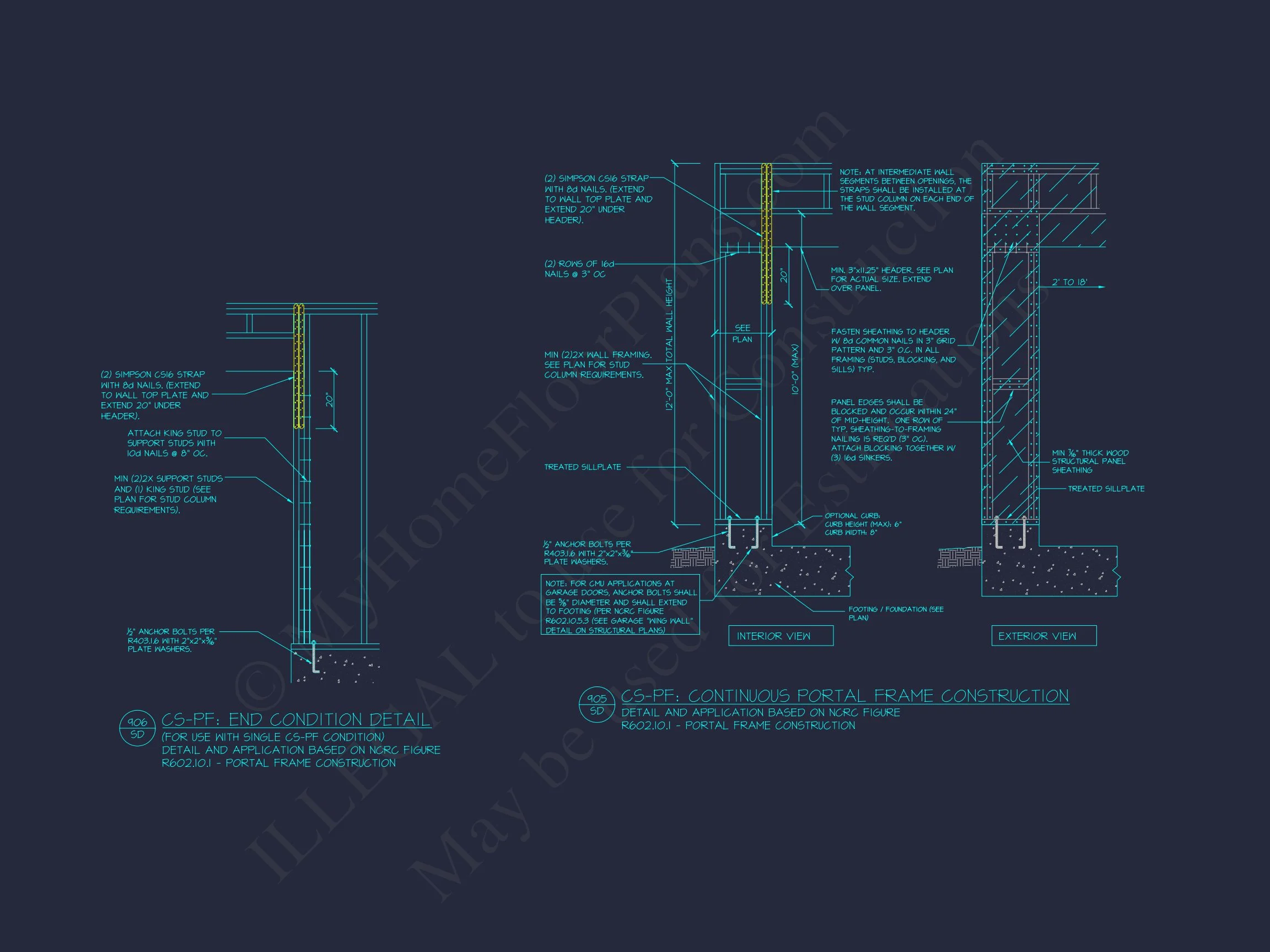 19-1368 HOUSE PLAN - Modern Craftsman House Floor Plan with CAD Designs and Blueprint 13 Modern Craftsman house Floor Plan with CAD Designs and Blueprint