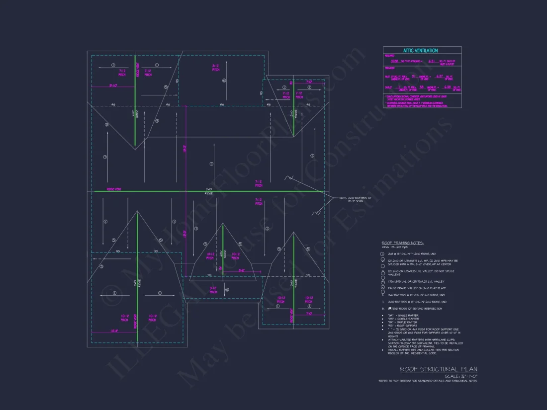 Traditional house Plan with CAD Blueprint and Open Floor Design