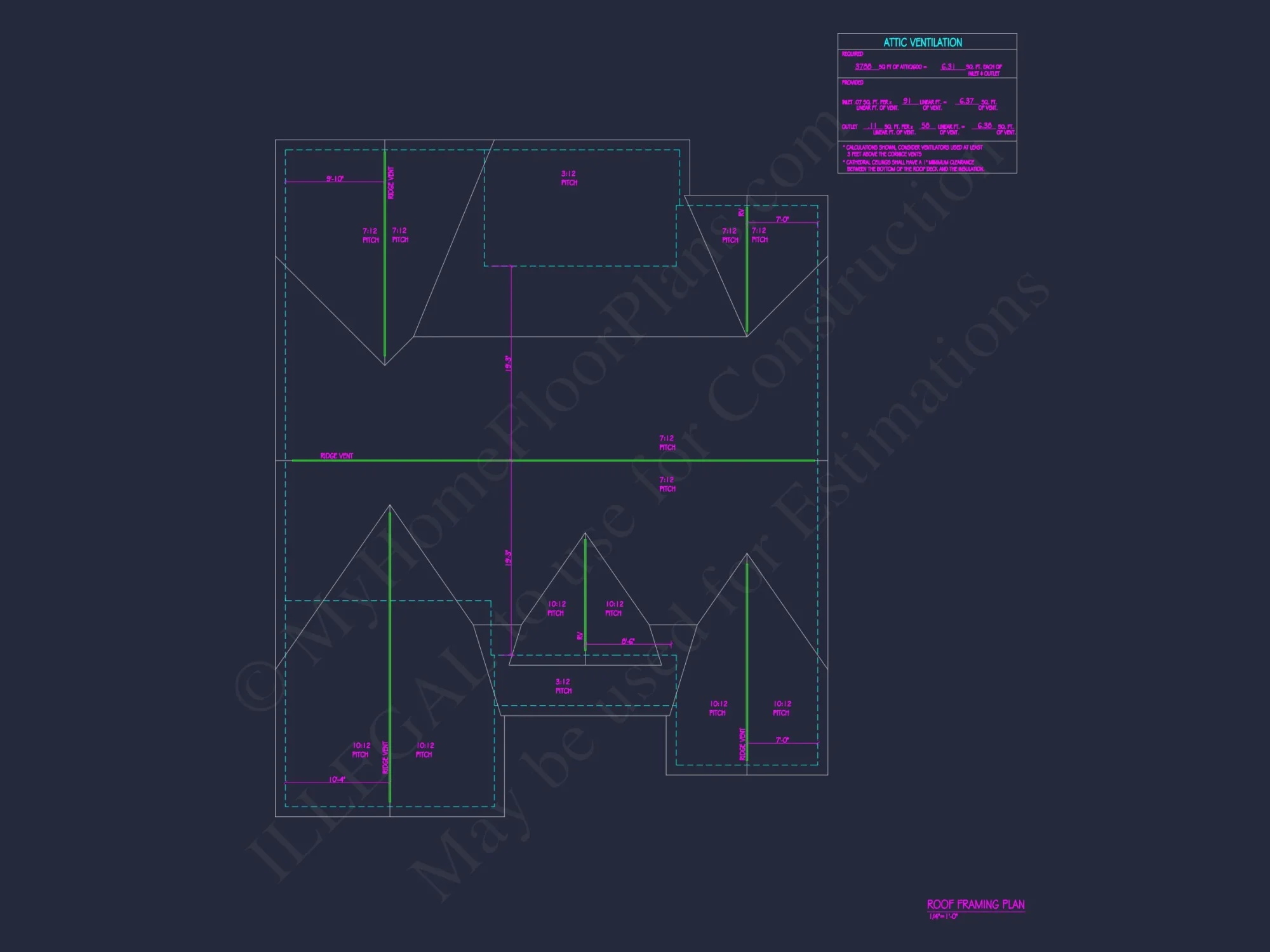 Traditional house Plan with CAD Blueprint and Open Floor Design