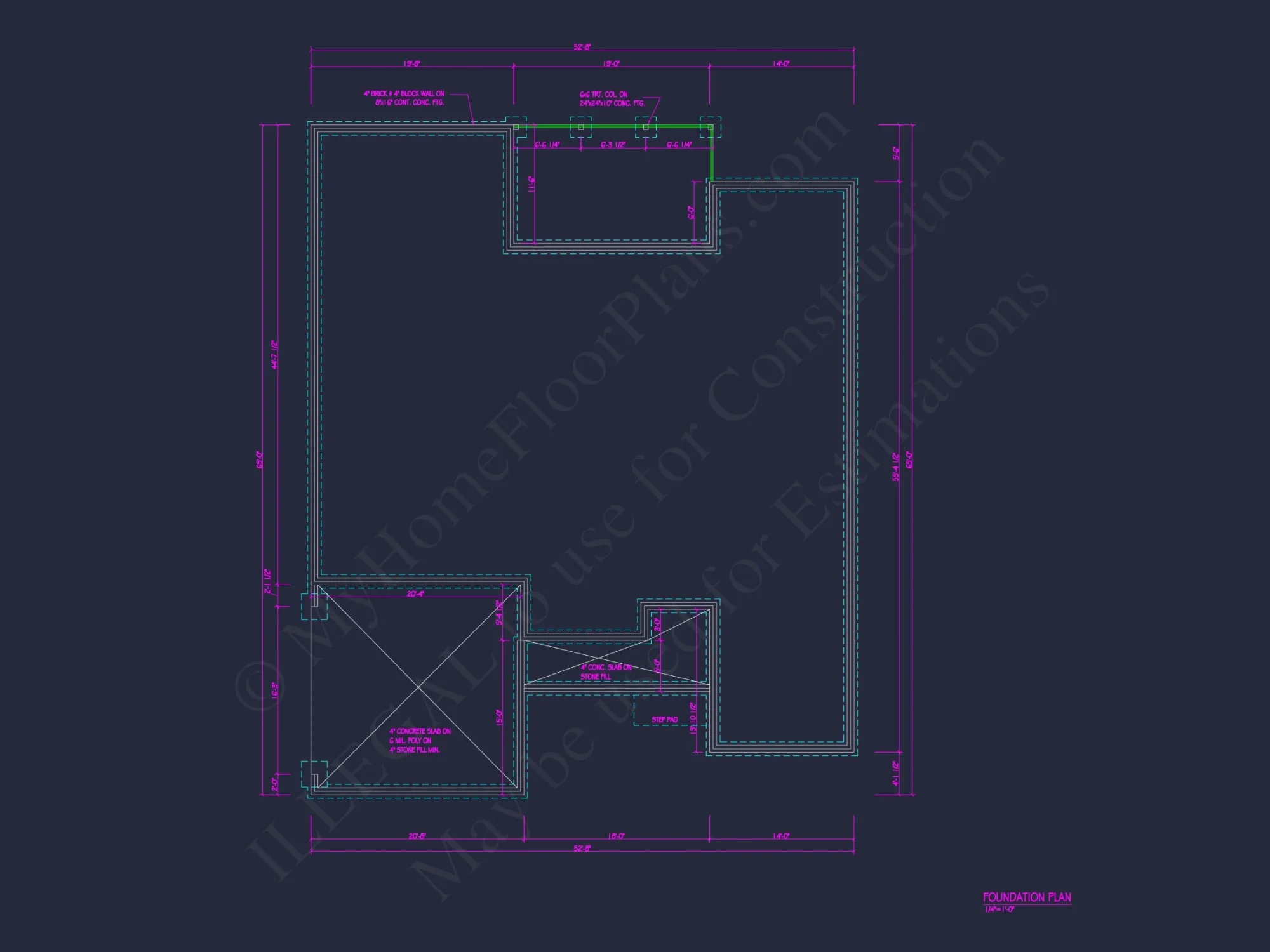 Traditional house Plan with CAD Blueprint and Open Floor Design