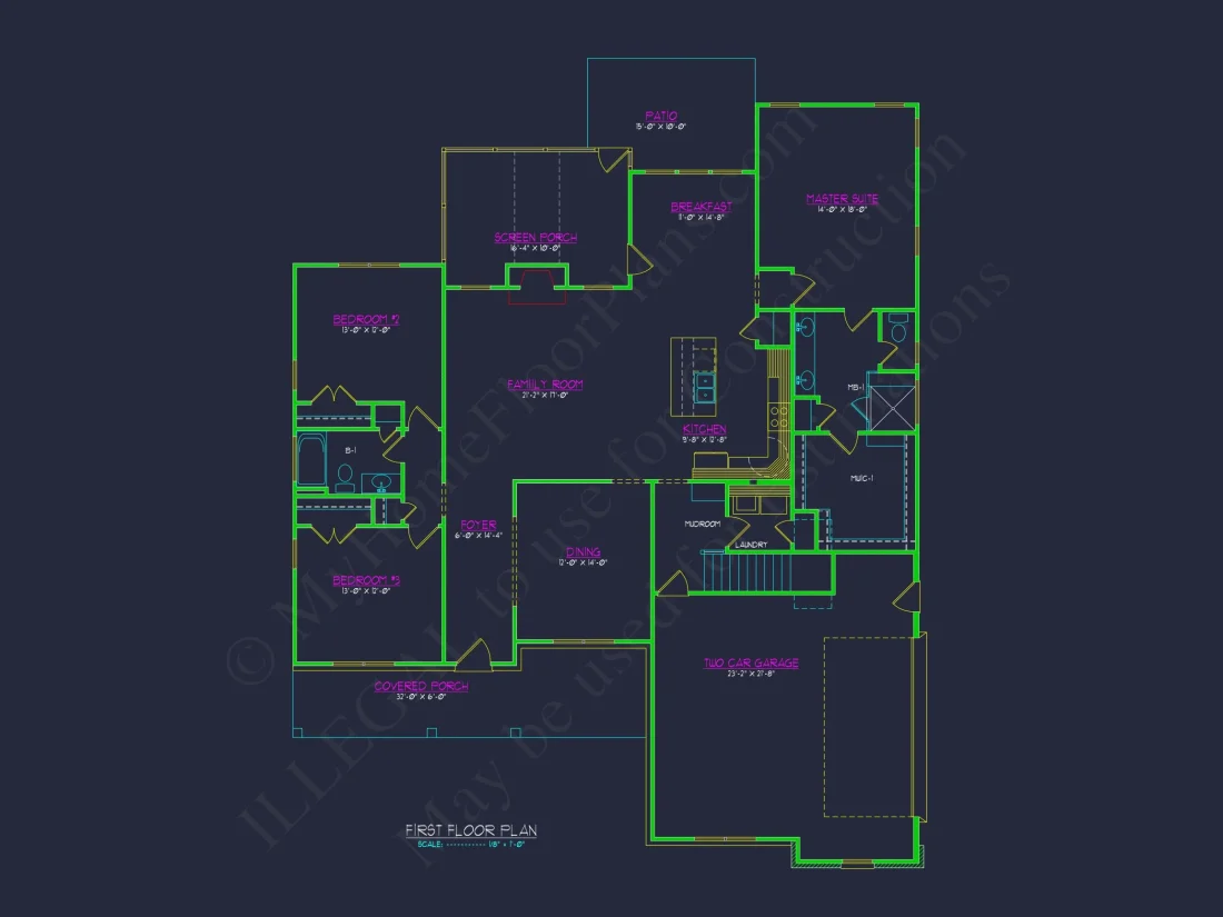 Modern Farmhouse house Plan with Spacious Floor Design