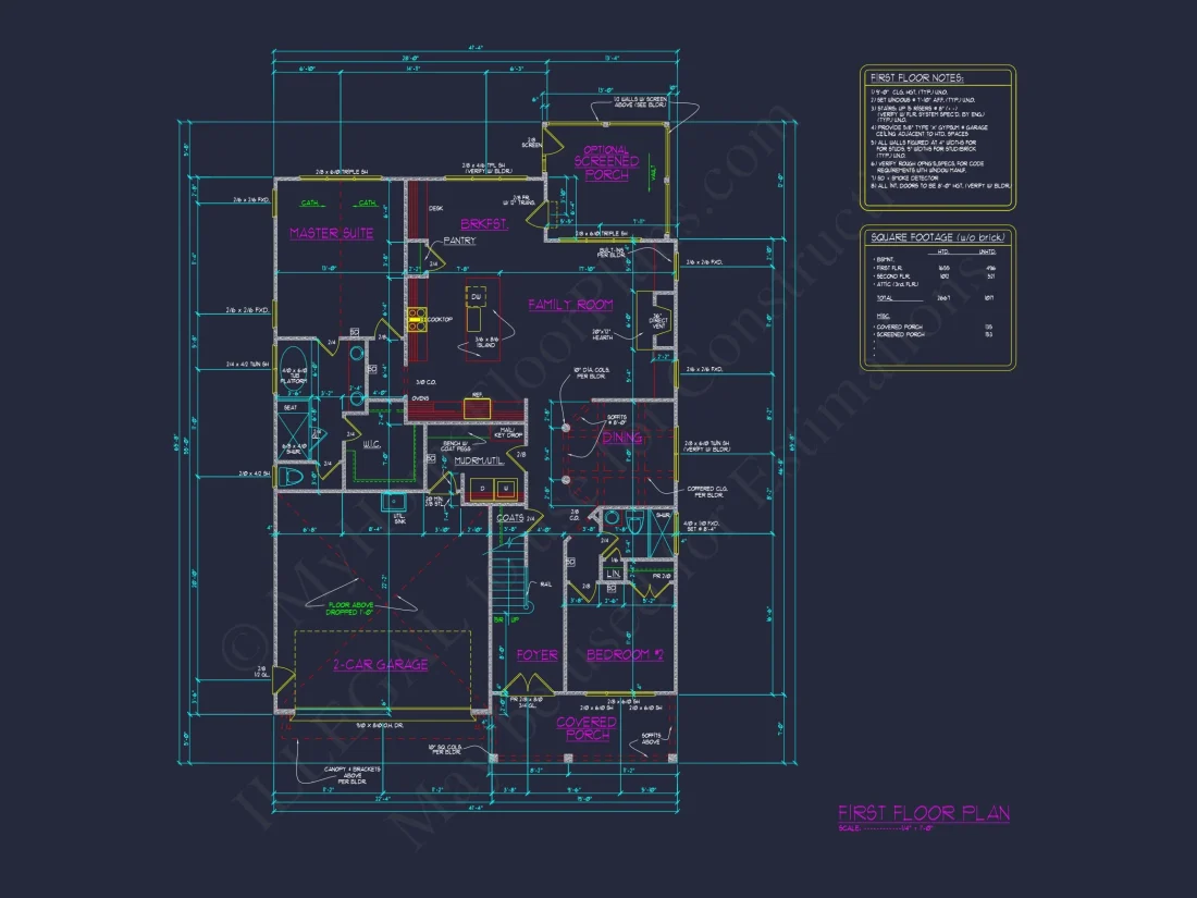 Craftsman house Plan with Spacious Design and Architectural CAD