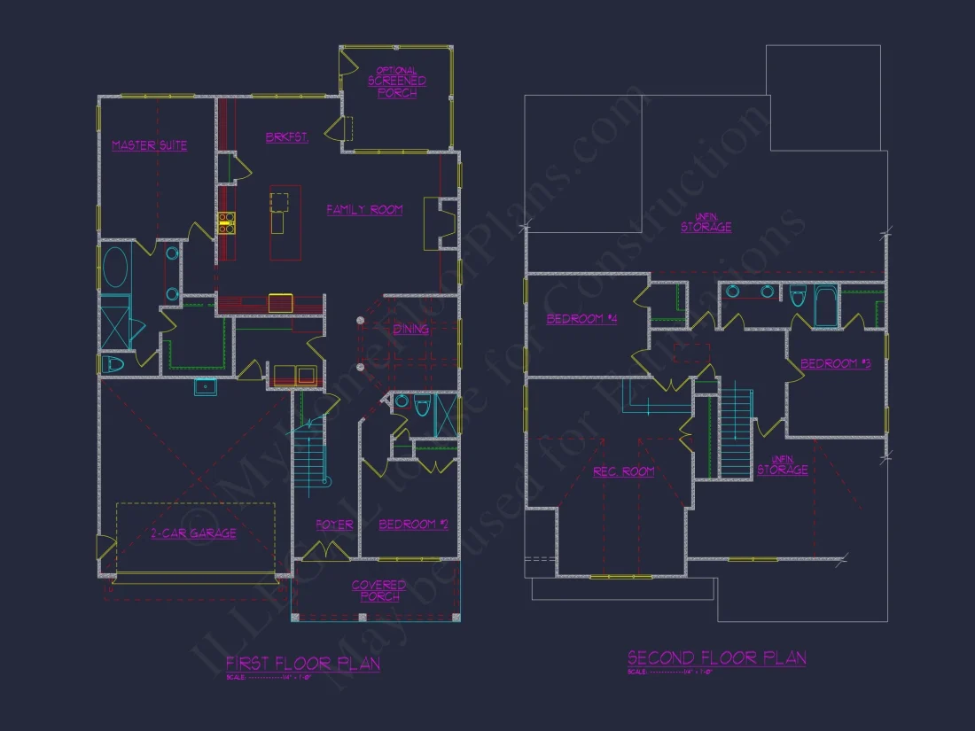Craftsman house Plan with Spacious Design and Architectural CAD
