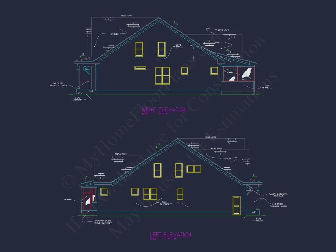 Craftsman house Plan with Spacious Design and Architectural CAD