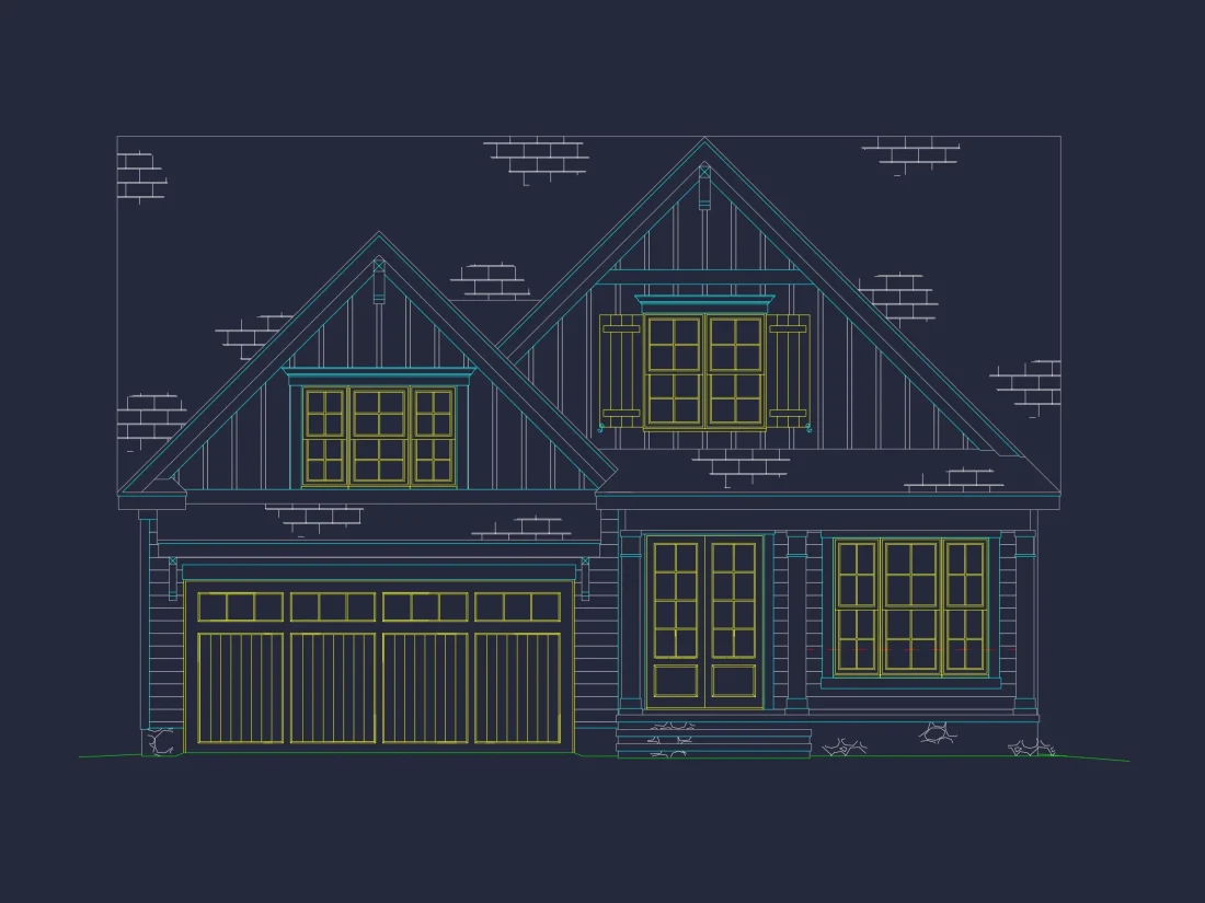 Craftsman house Plan with Spacious Design and Architectural CAD
