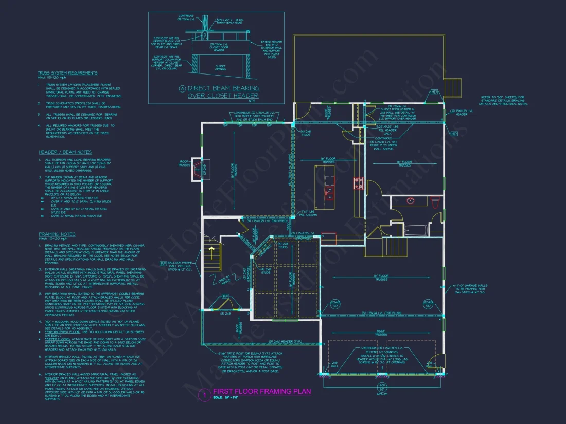 Craftsman house Plan with Spacious Floor Plan and CAD Designs