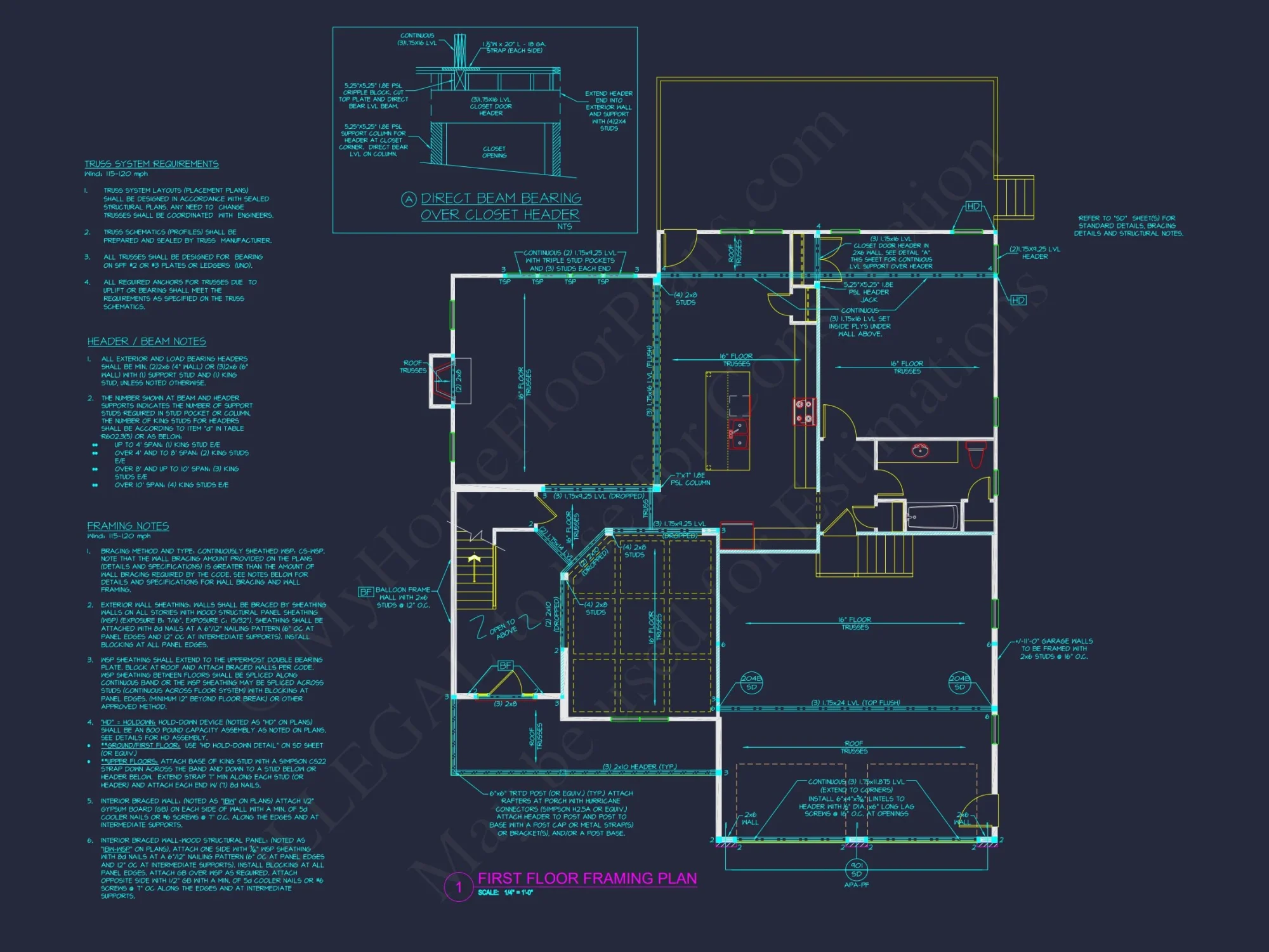 Craftsman house Plan with Spacious Floor Plan and CAD Designs