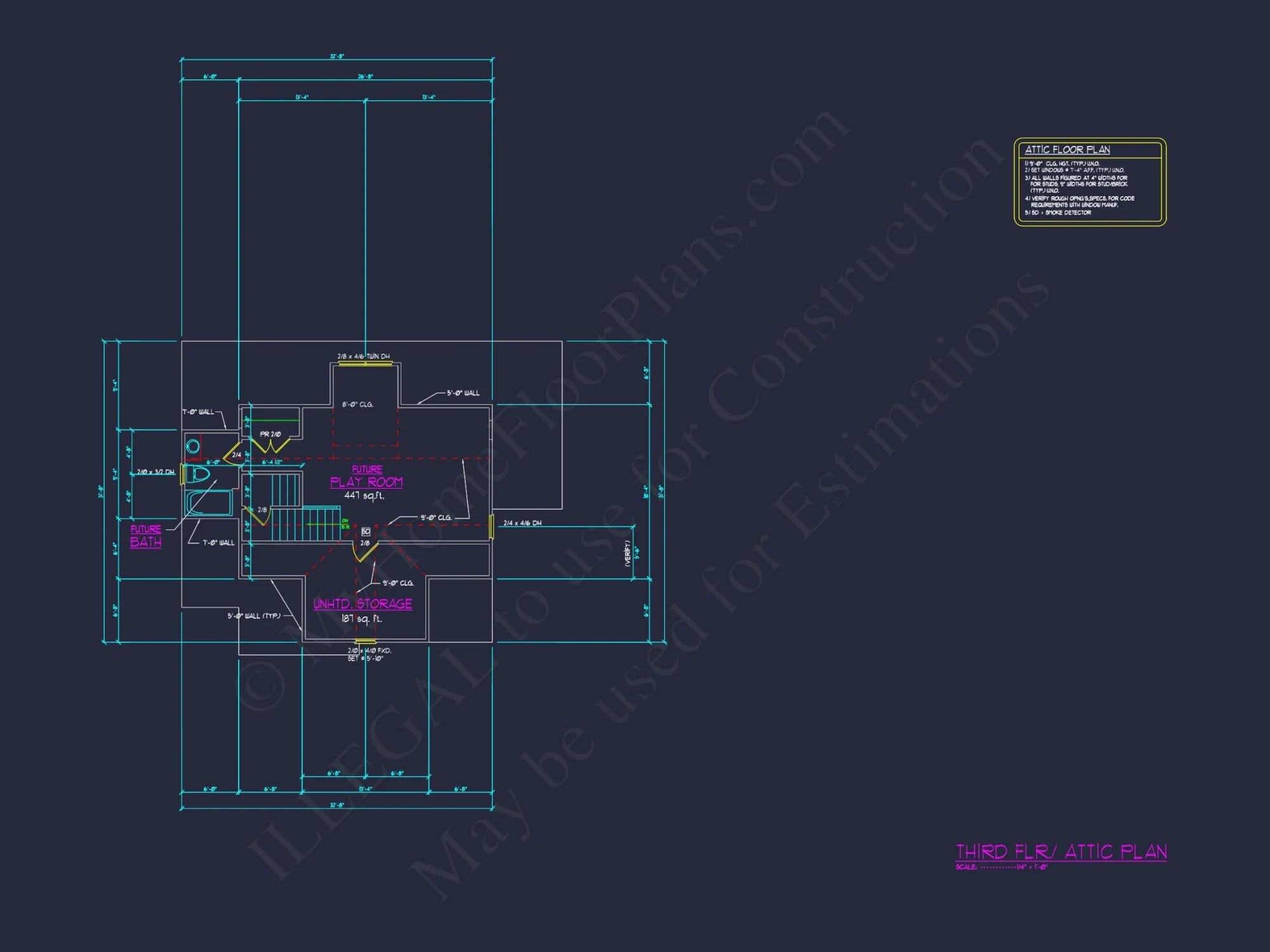 Modern 2.5 Story house Plan with CAD Blueprint Designs