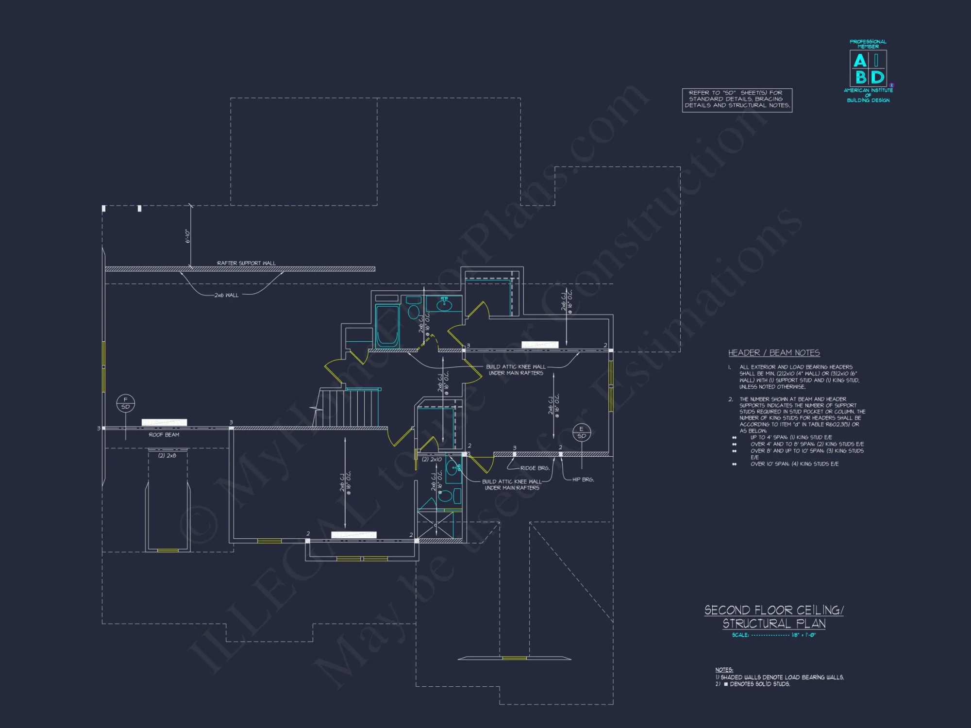 Custom house Design Blueprint with Floor Plans & CAD Features