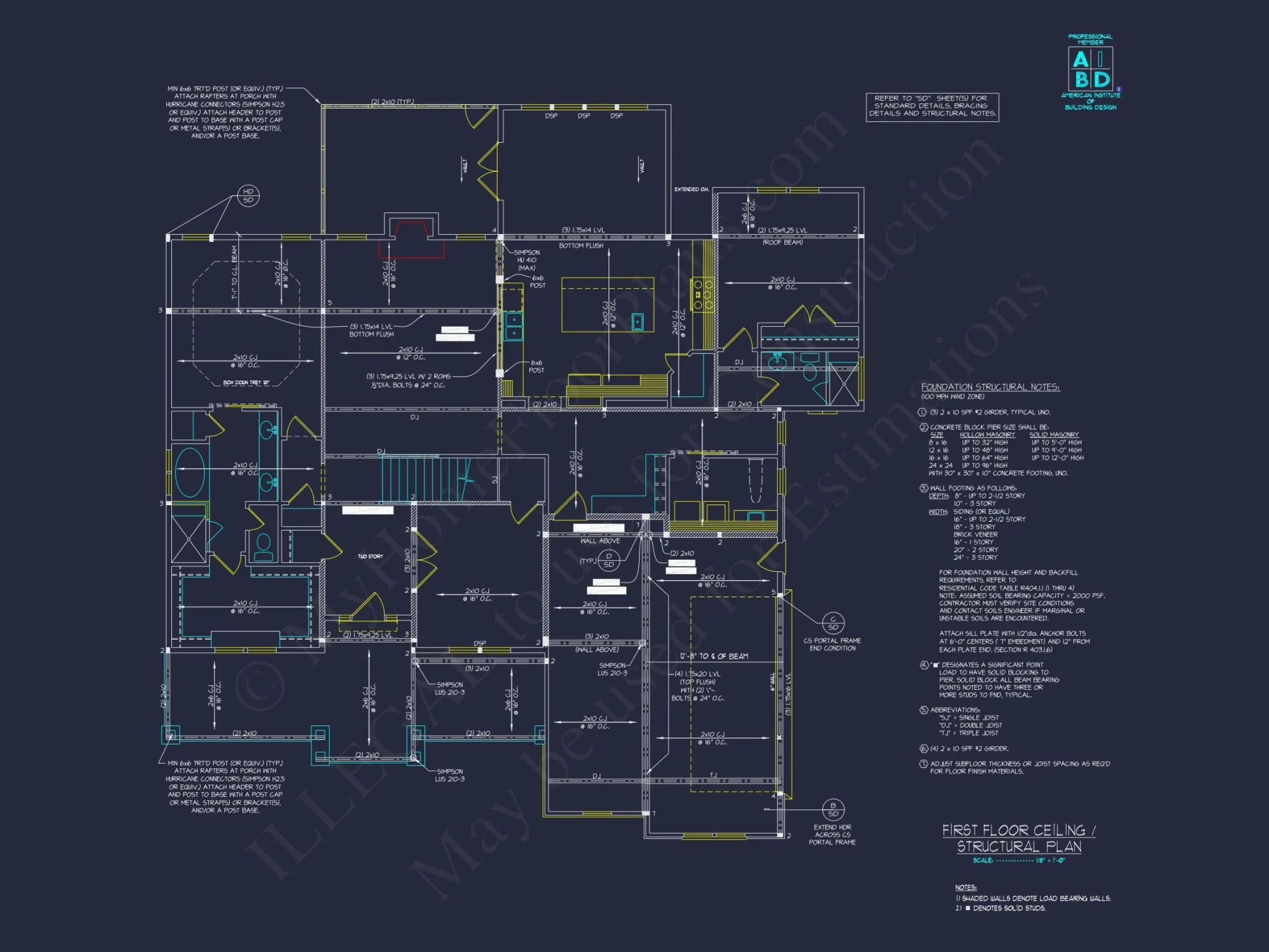 Custom house Design Blueprint with Floor Plans & CAD Features