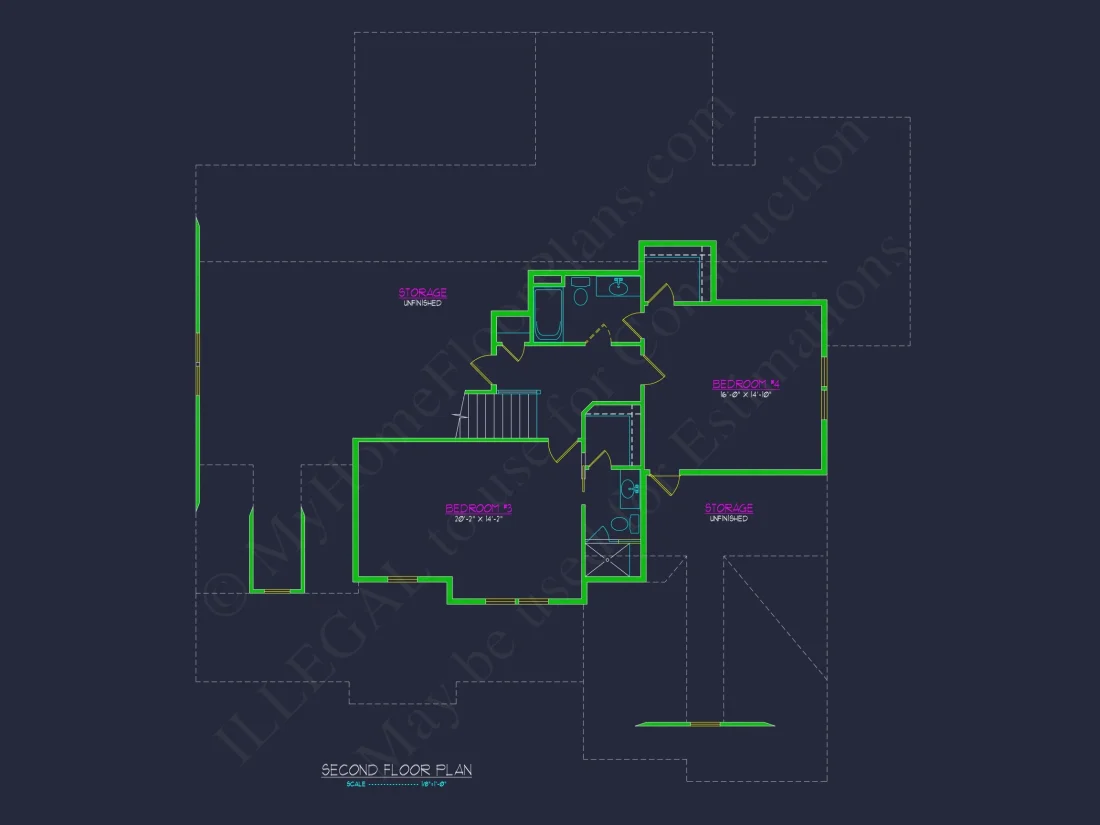Custom house Design Blueprint with Floor Plans & CAD Features