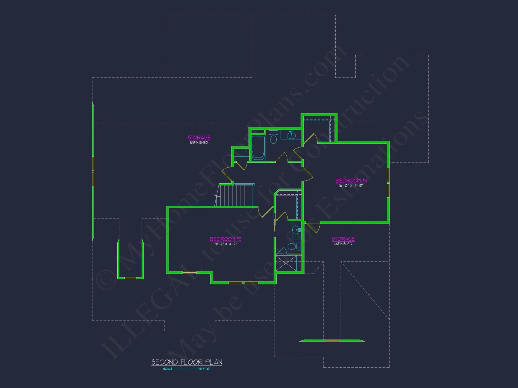 Custom house Design Blueprint with Floor Plans & CAD Features