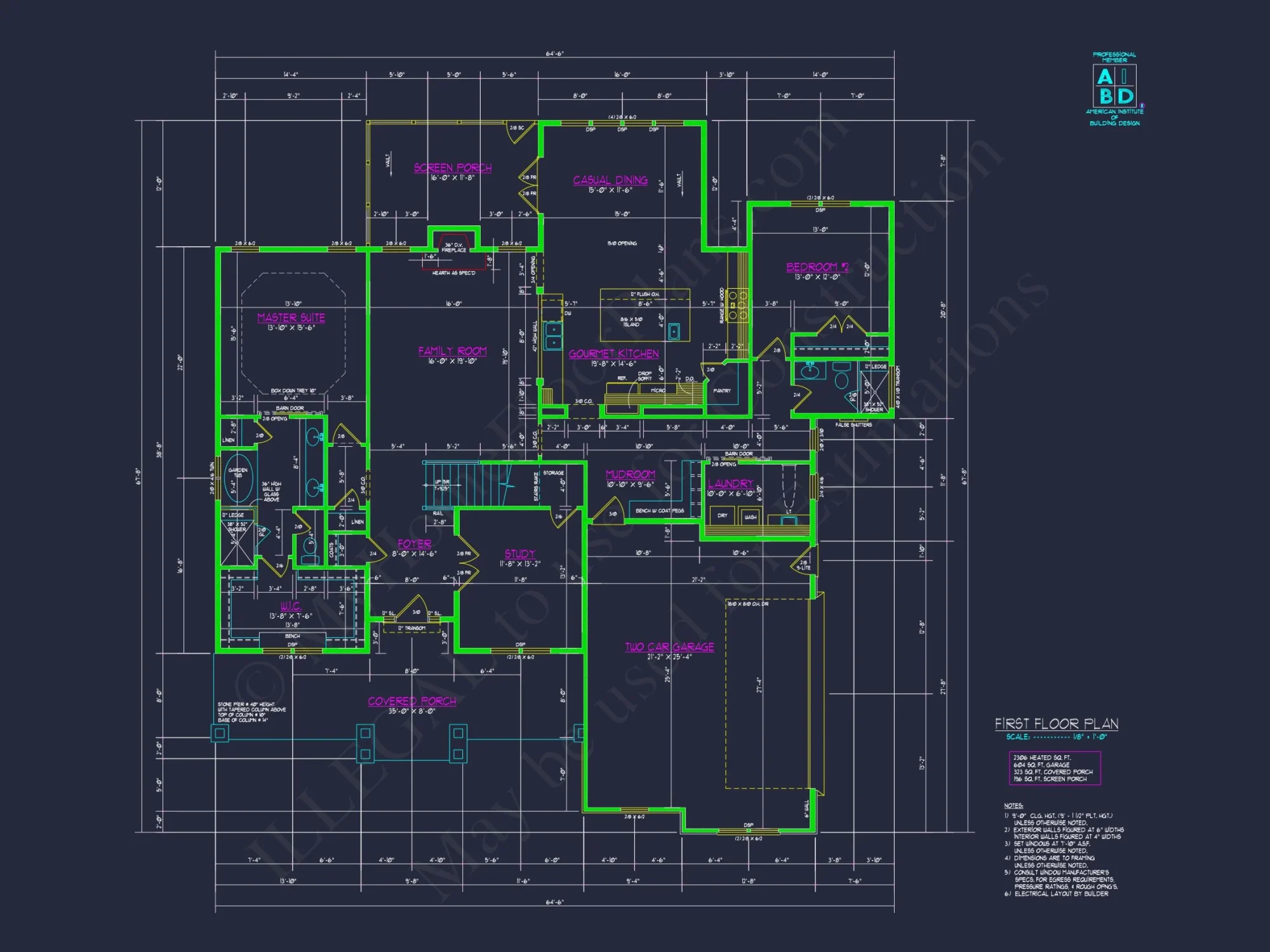 Custom house Design Blueprint with Floor Plans & CAD Features