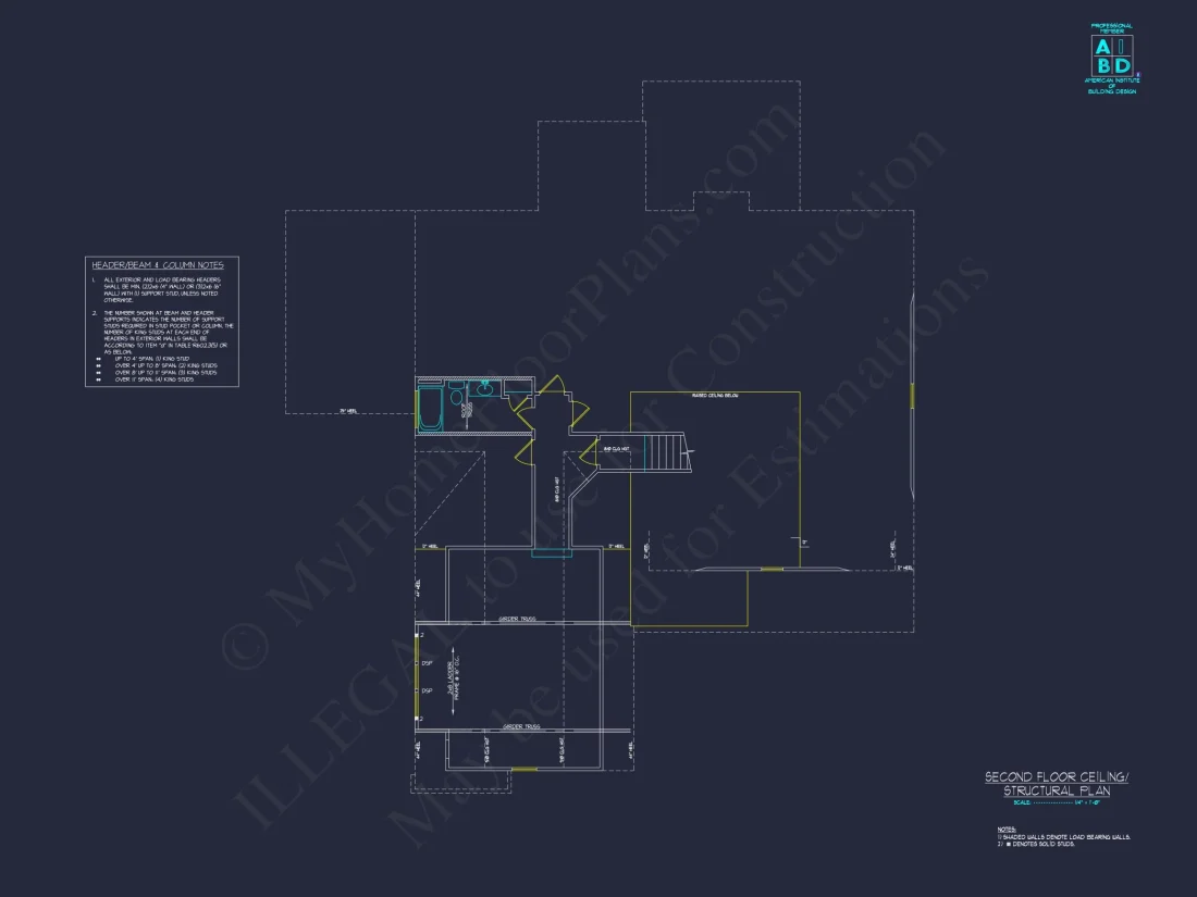 "Computer-aided design of a detailed blueprint and floor plan for a charming house"