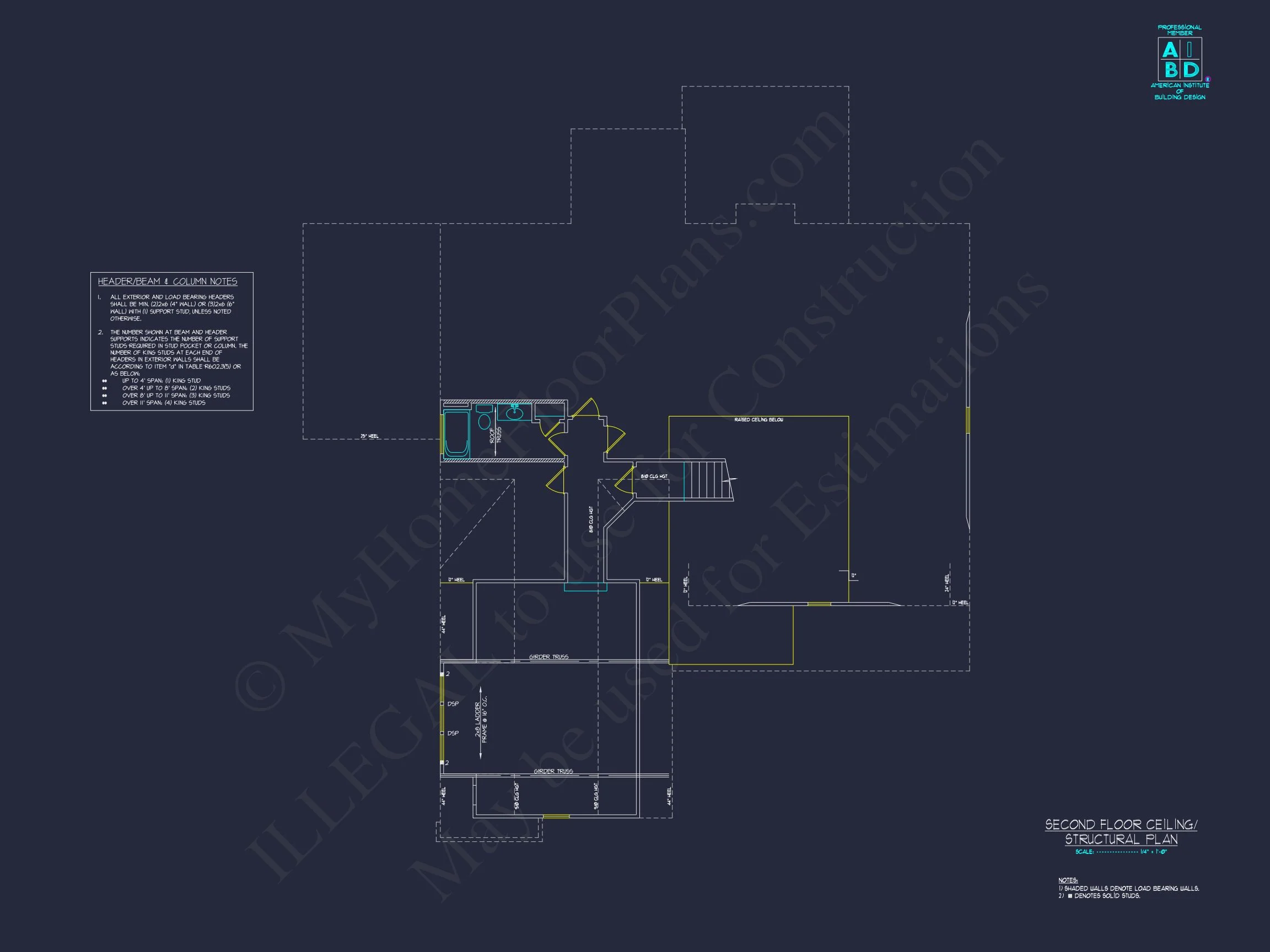 "Computer-aided design of a detailed blueprint and floor plan for a charming house"