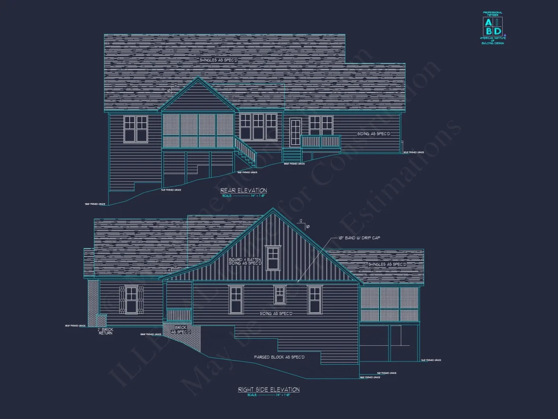 Charming house Floor Plan with CAD Designs and Blueprint