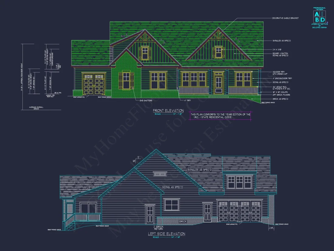 Charming house Floor Plan with CAD Designs and Blueprint