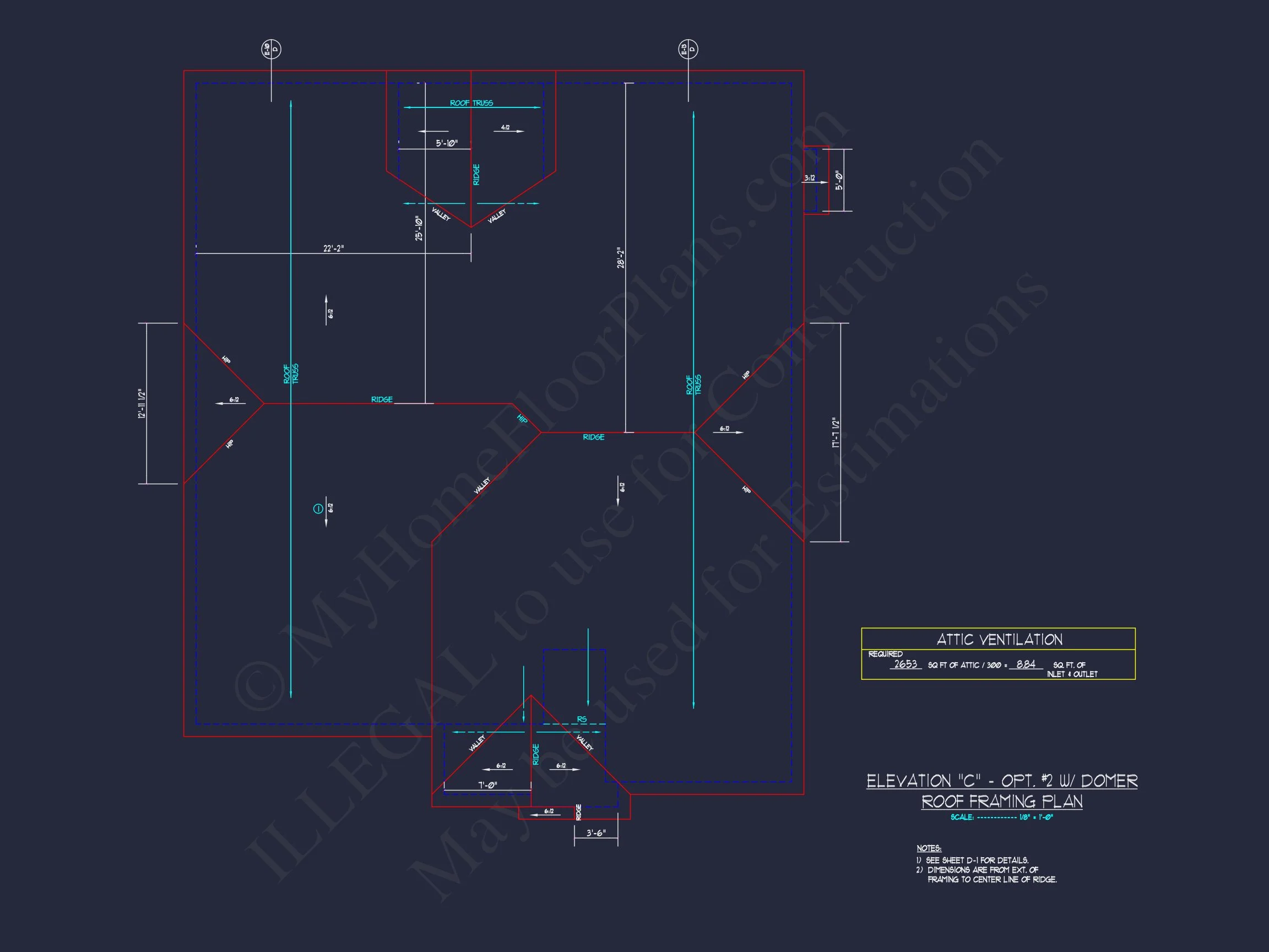 "Stunning Craftsman house Plan with open floor design, showing detailed CAD blueprint"