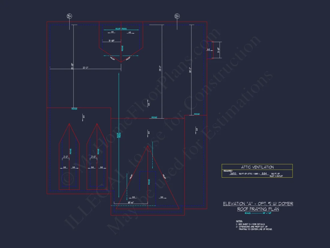 "Beautiful Craftsman-style house featuring open floor concept, with detailed CAD blueprint plan"