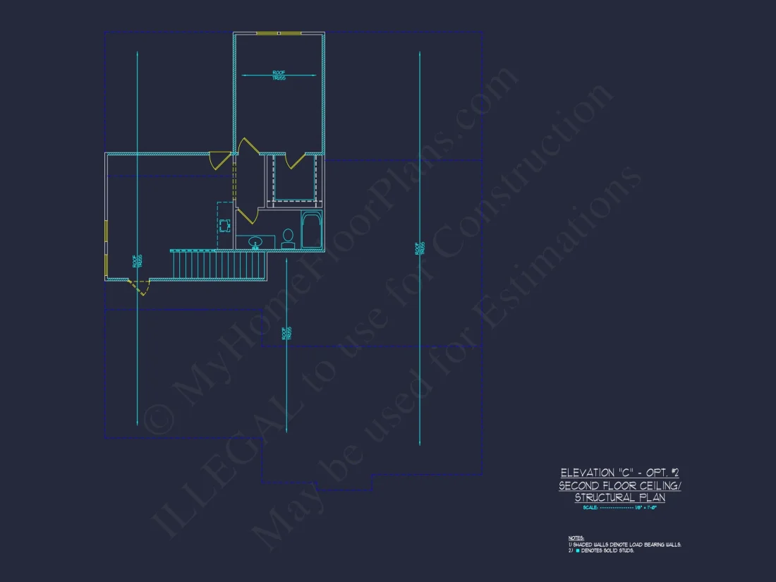 "Stunning Craftsman house plan featuring an open floor design and a detailed CAD blueprint"