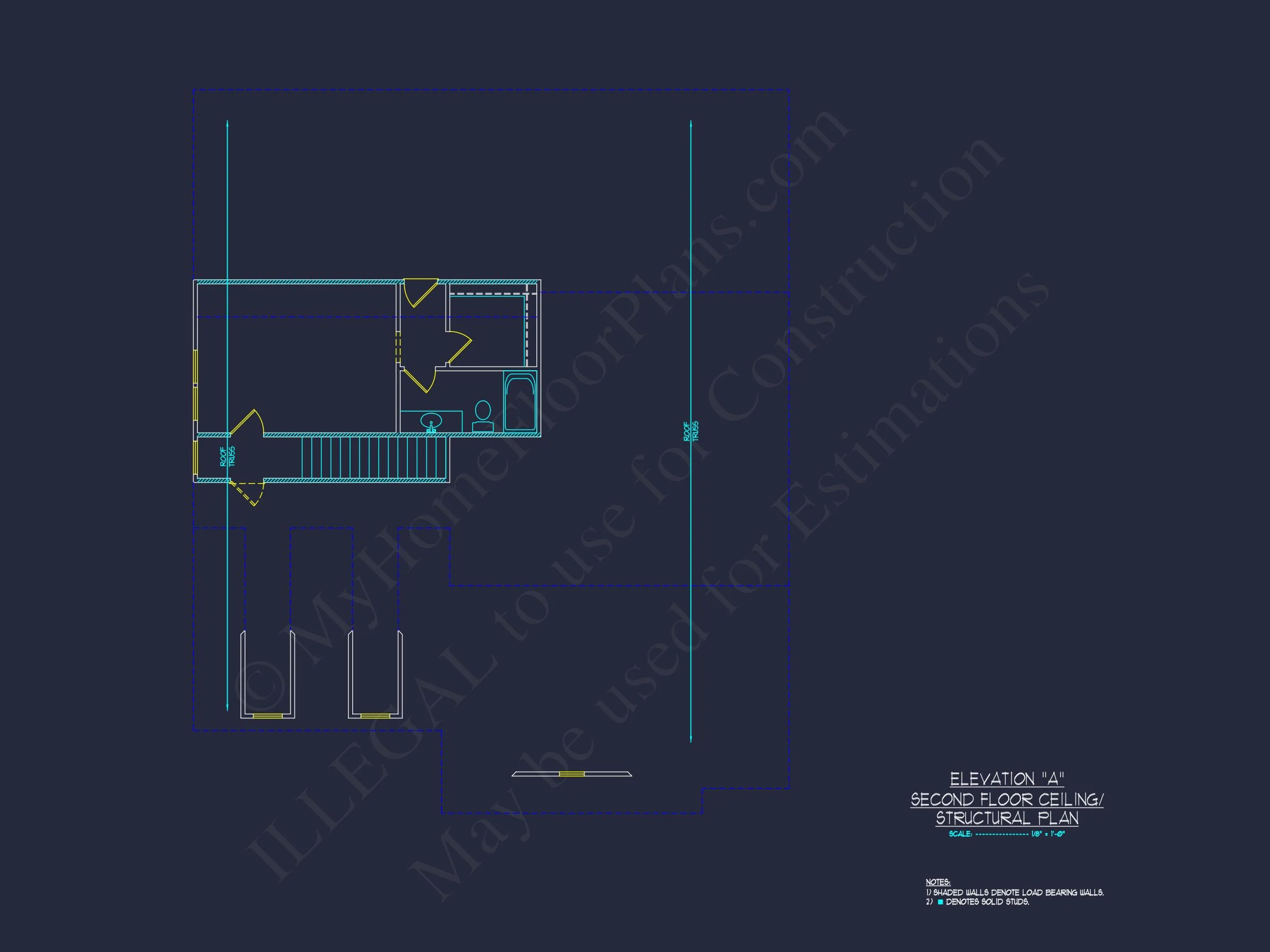 Stunning Craftsman house Plan with Open Floor Design and CAD Blueprint