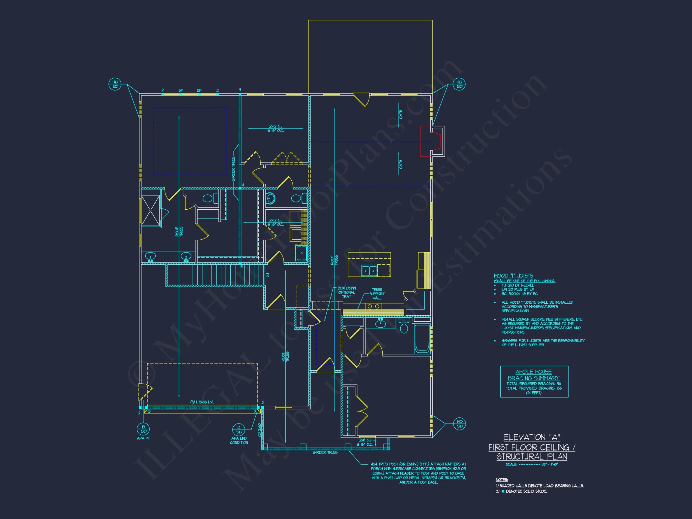 Stunning Craftsman house Plan with Open Floor Design and CAD Blueprint