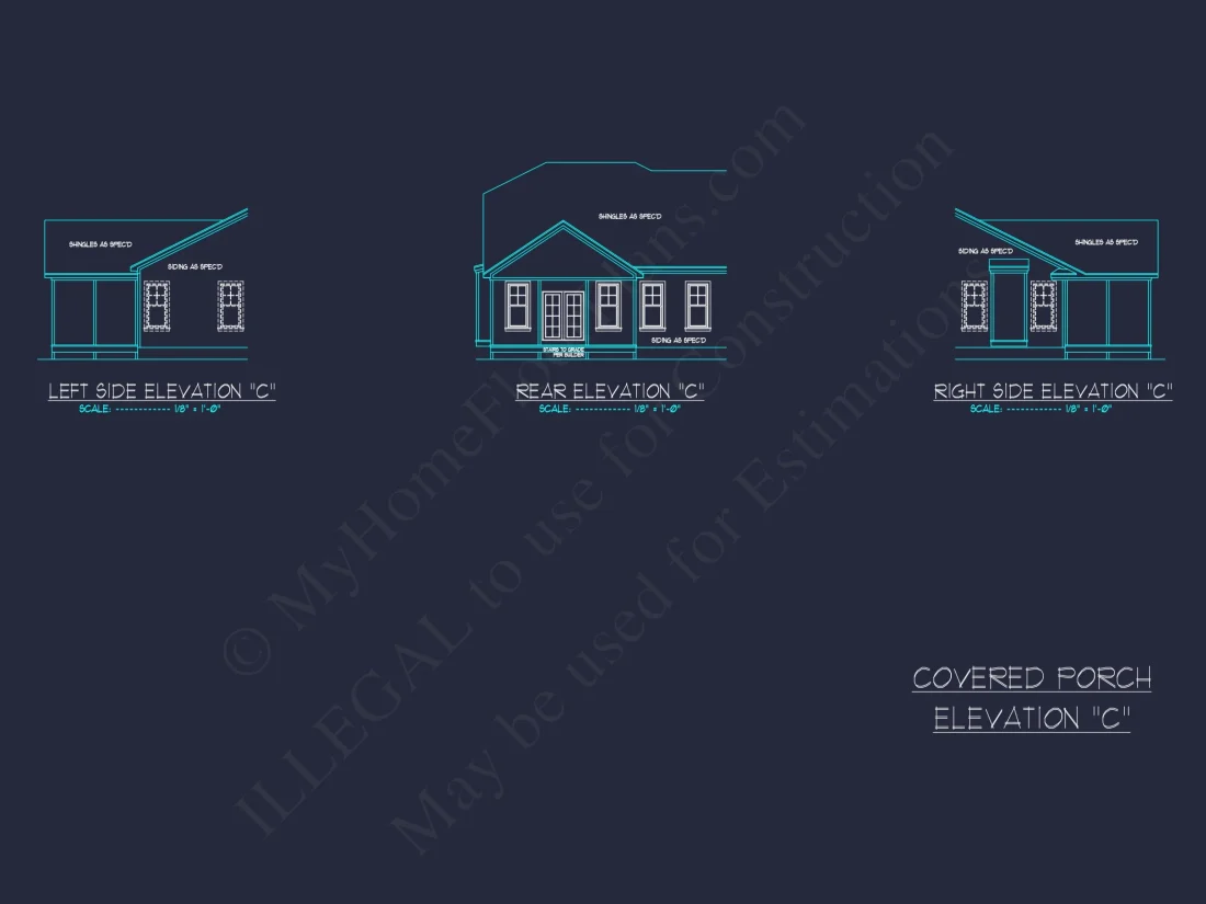 Stunning Craftsman house Plan with Open Floor Design and CAD Blueprint