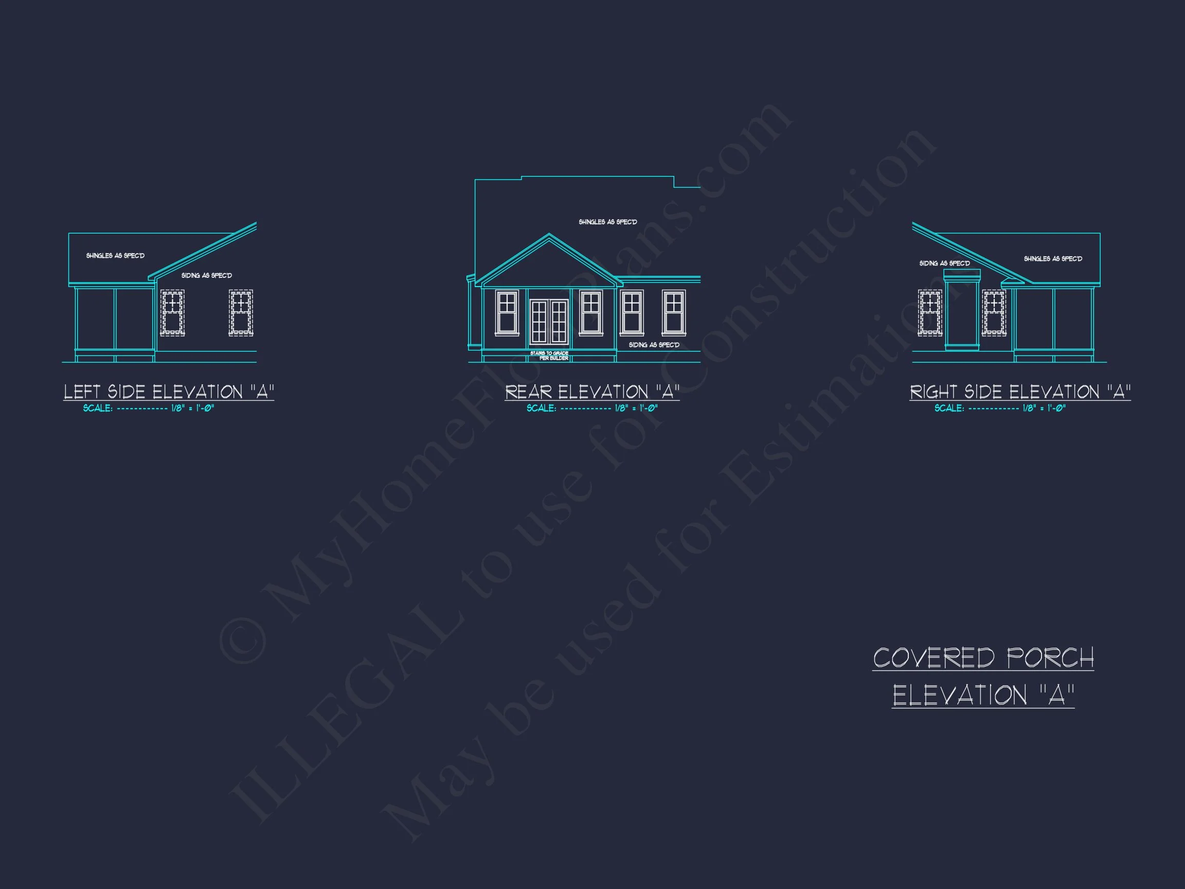 Stunning Craftsman house Plan with Open Floor Design and CAD Blueprint